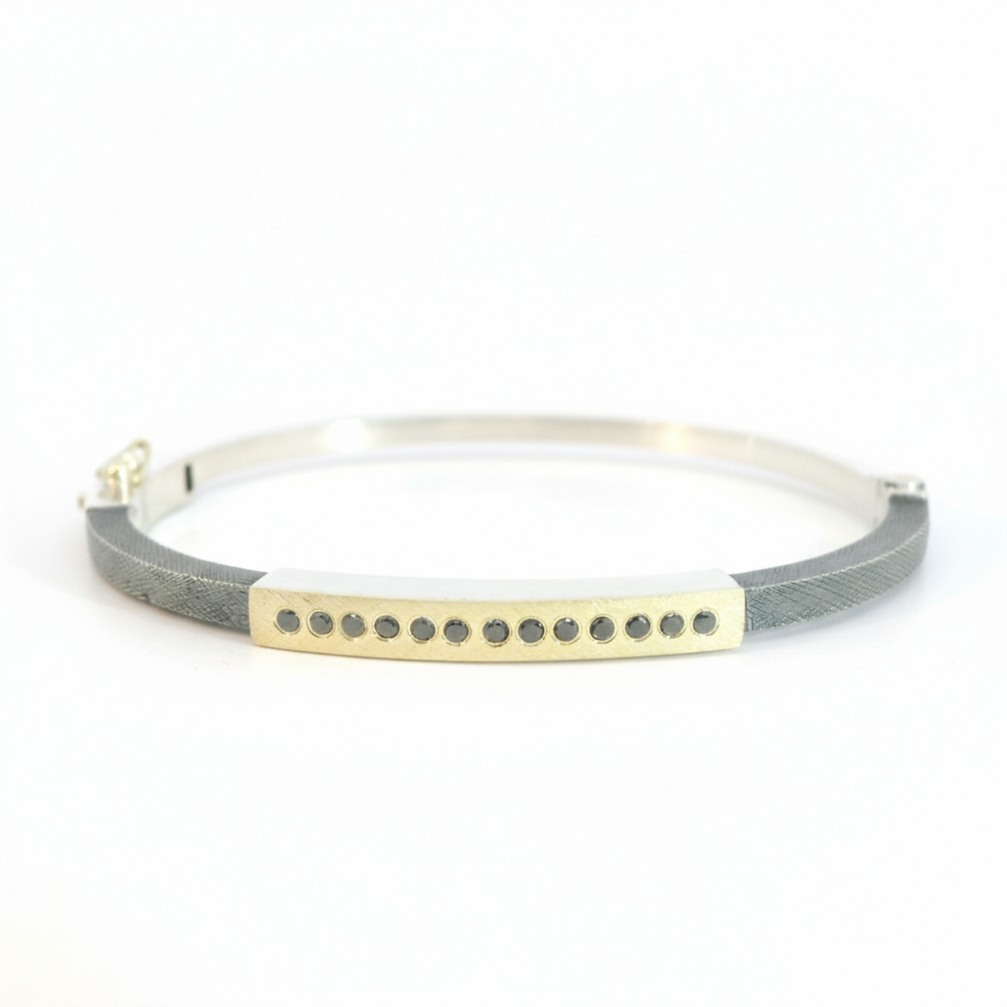 Diana Black Diamond ID Bangle
