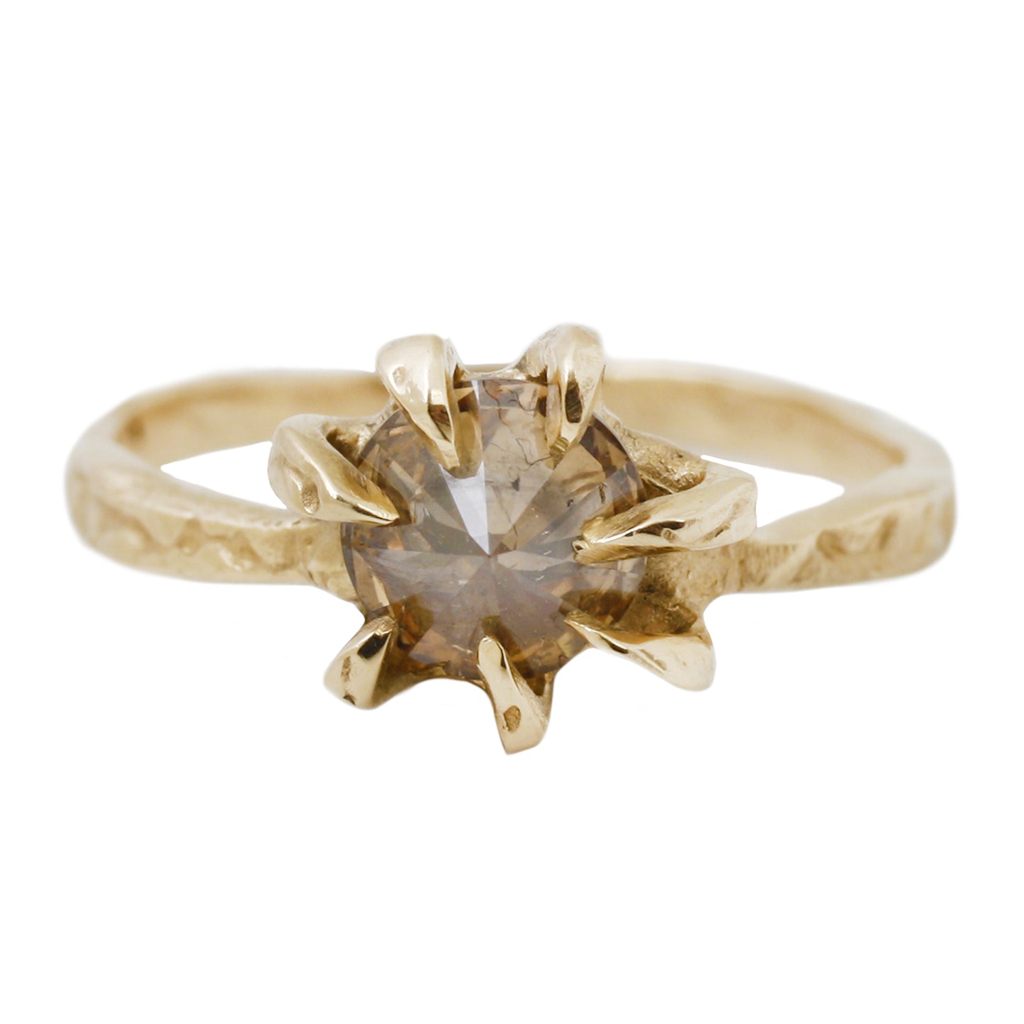 Diamond Stingray Solitaire Ring