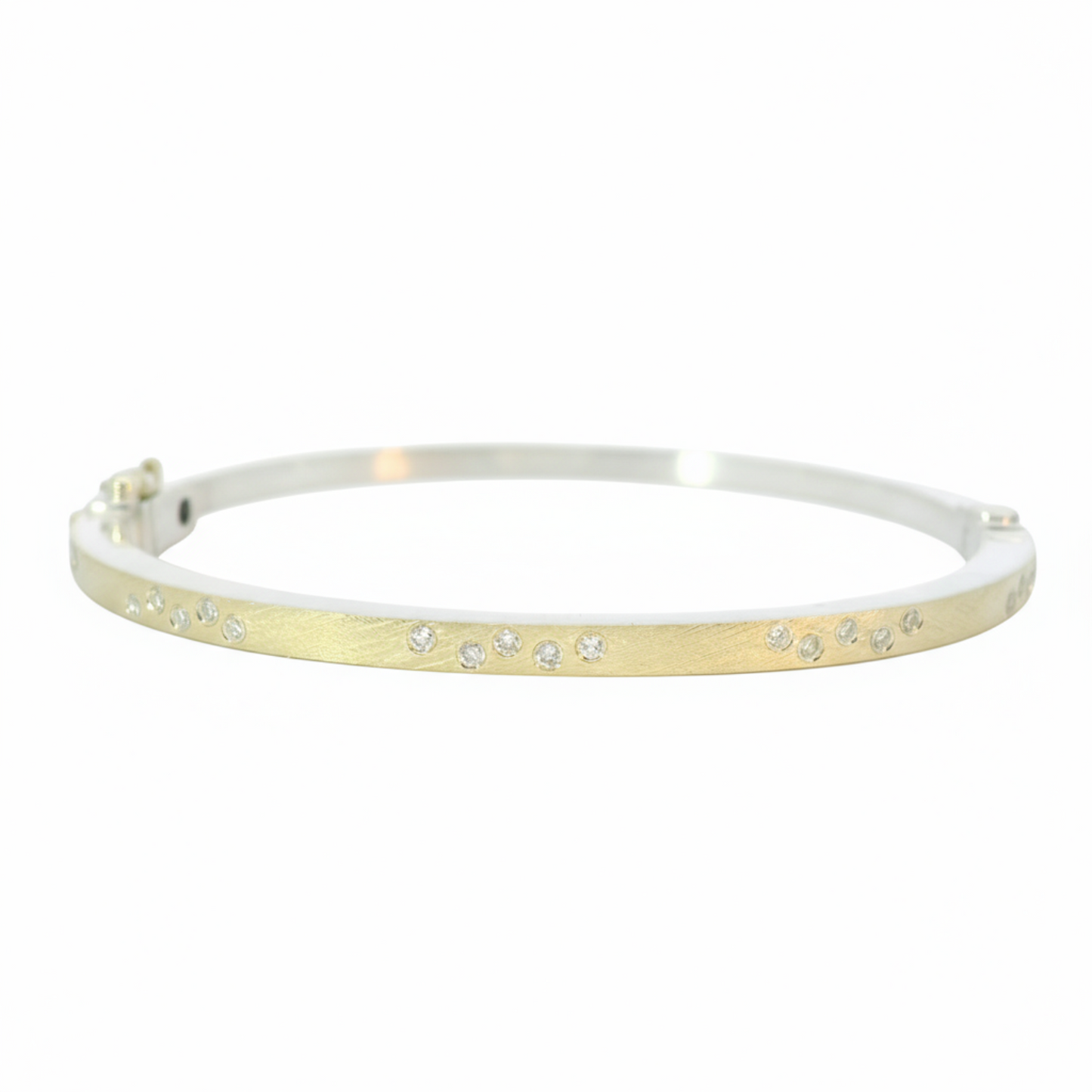 Colette White Diamond Bangle
