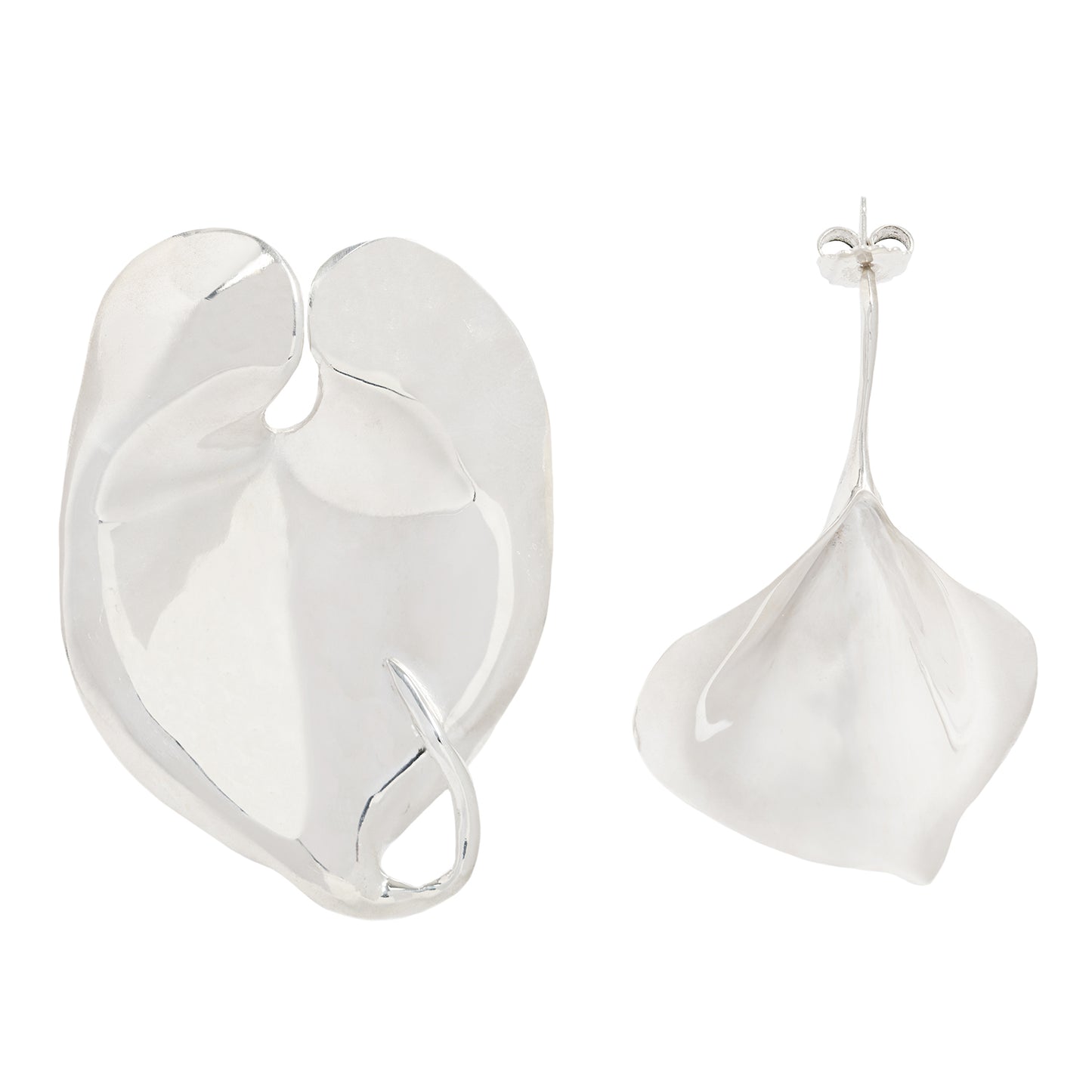 Silver Flower District Earrings