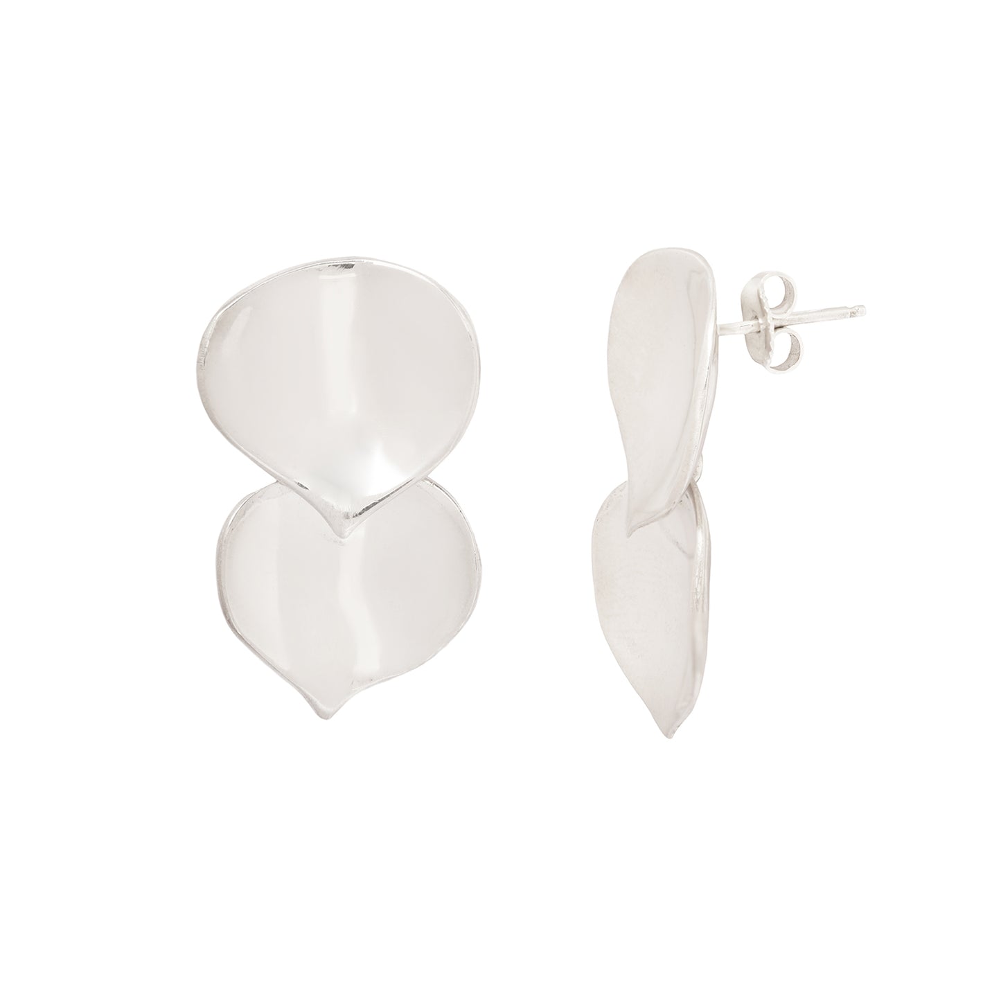 Silver Aspen Short Earrings