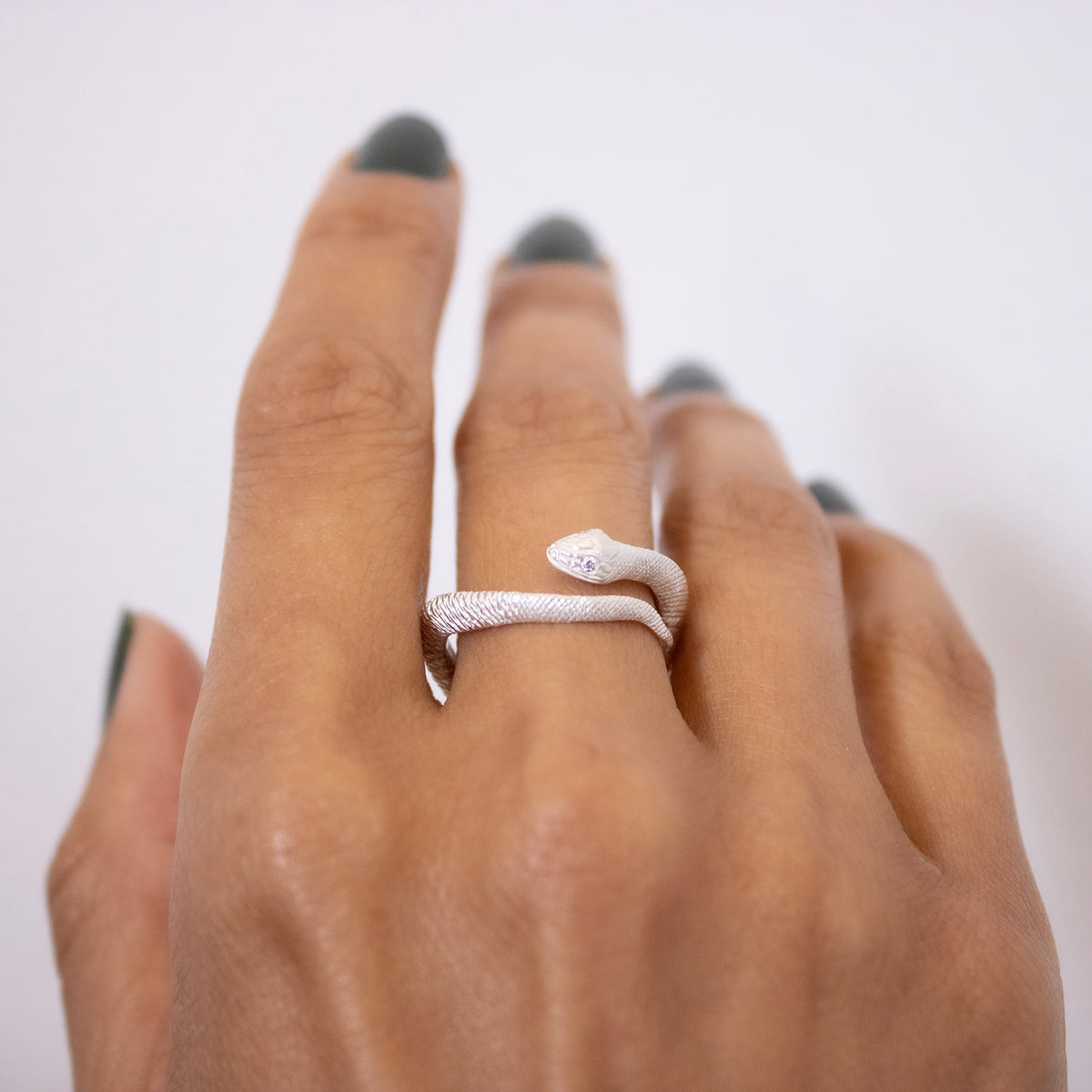 Sterling Silver Serpent Ring