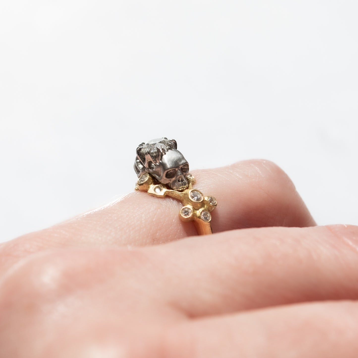 Memento Mori Diamond Ring