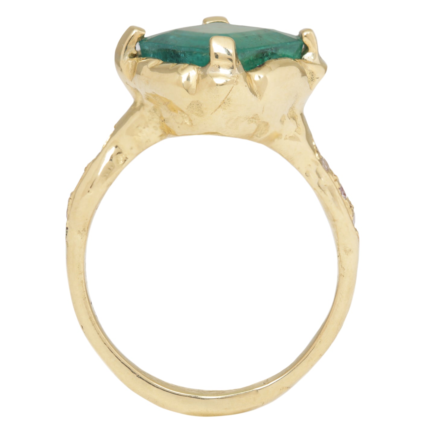 Enchanted Emerald Shield Ring