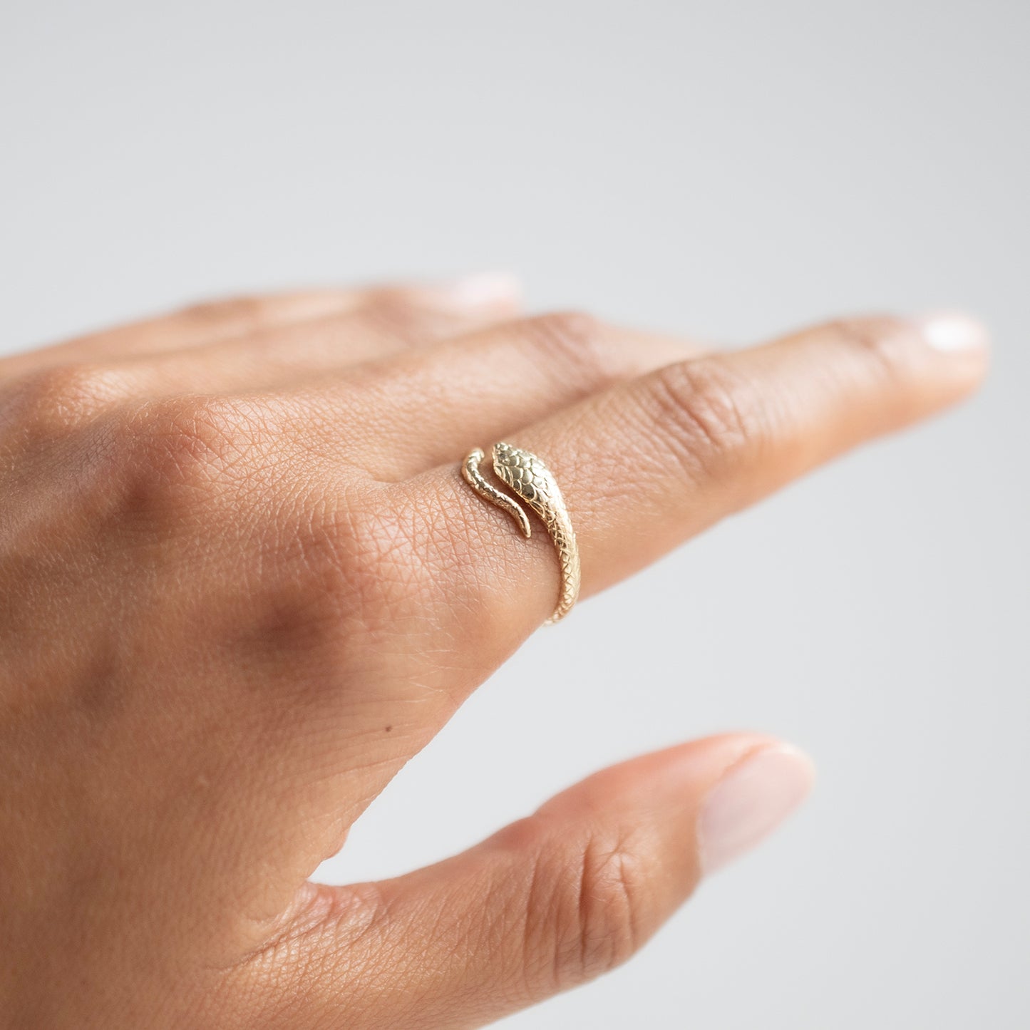 Cobra and Diamonds Ring