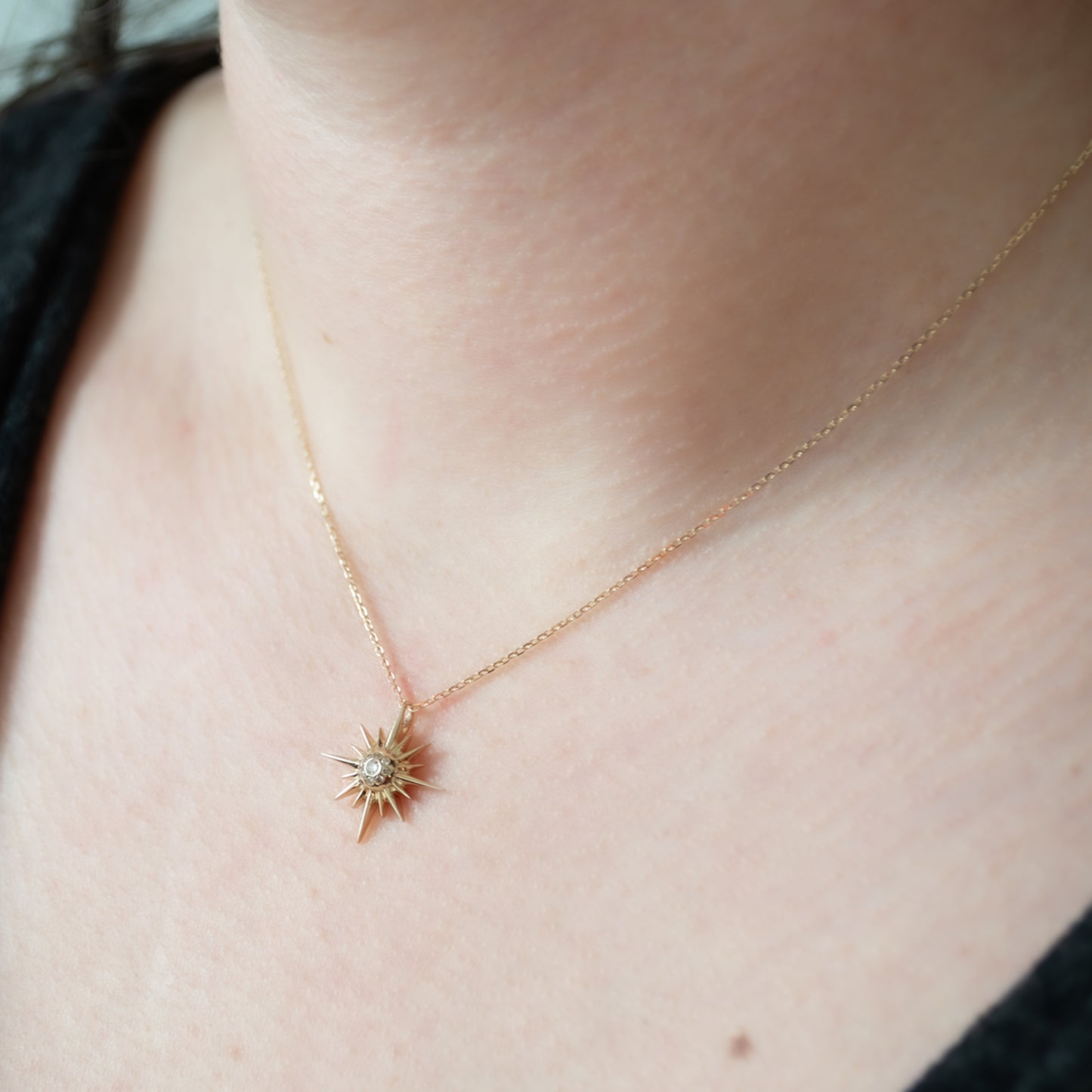 Supernova Star & Diamonds Necklace