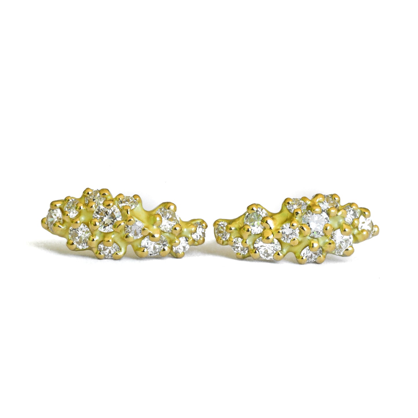 White Diamond Tideworn Demi Hoops