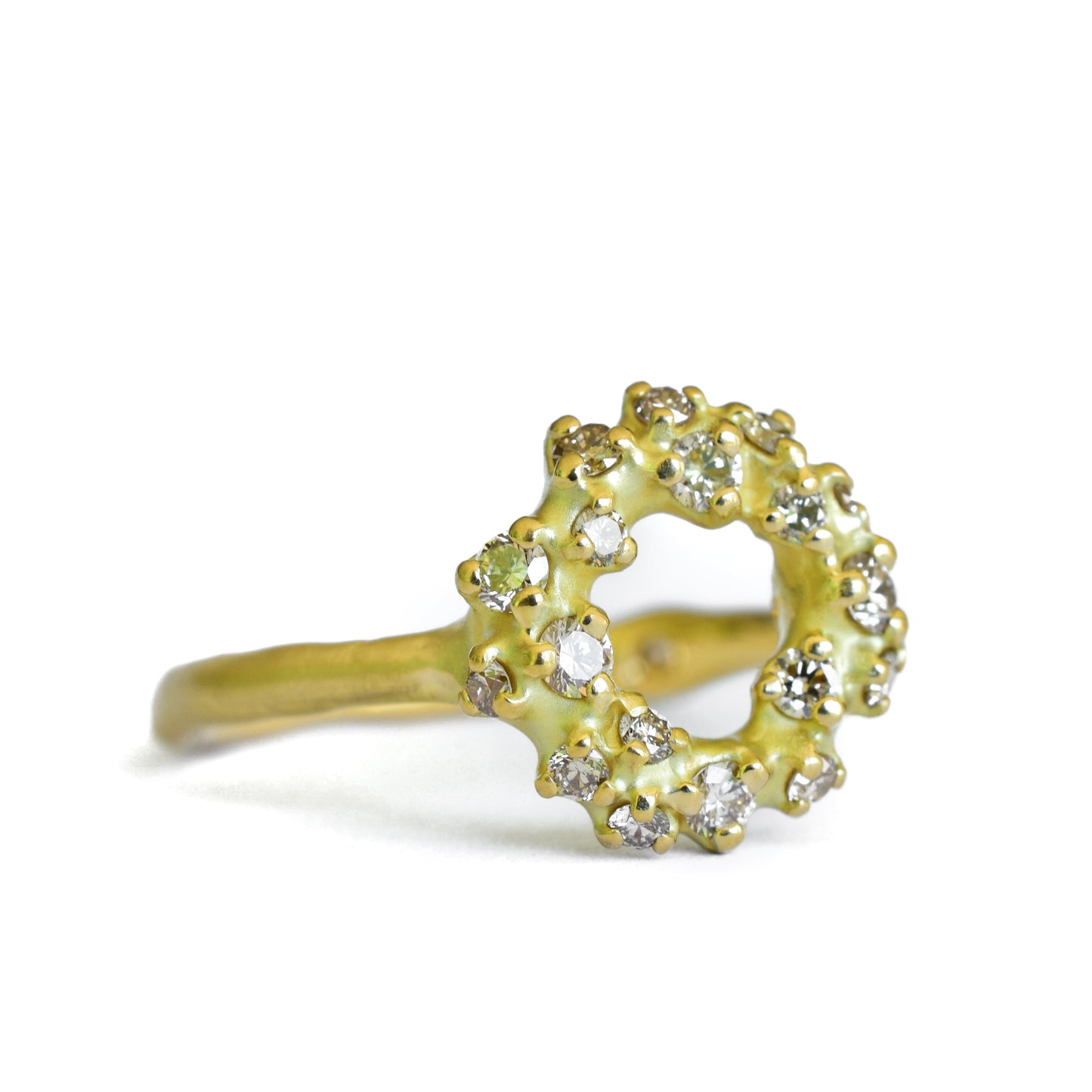 Tideworn Diamond Reef Ring