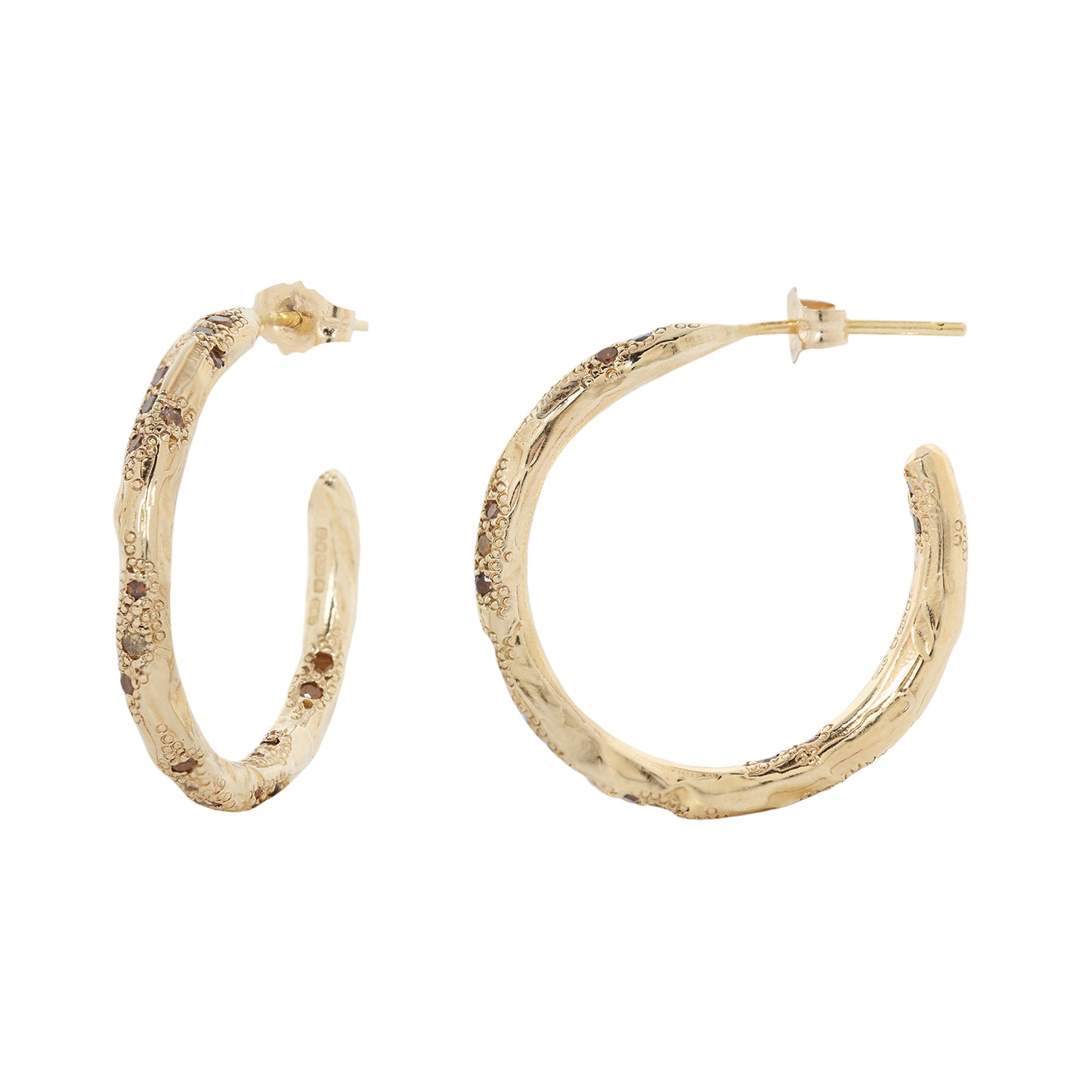 X Mixed Diamond Hoops