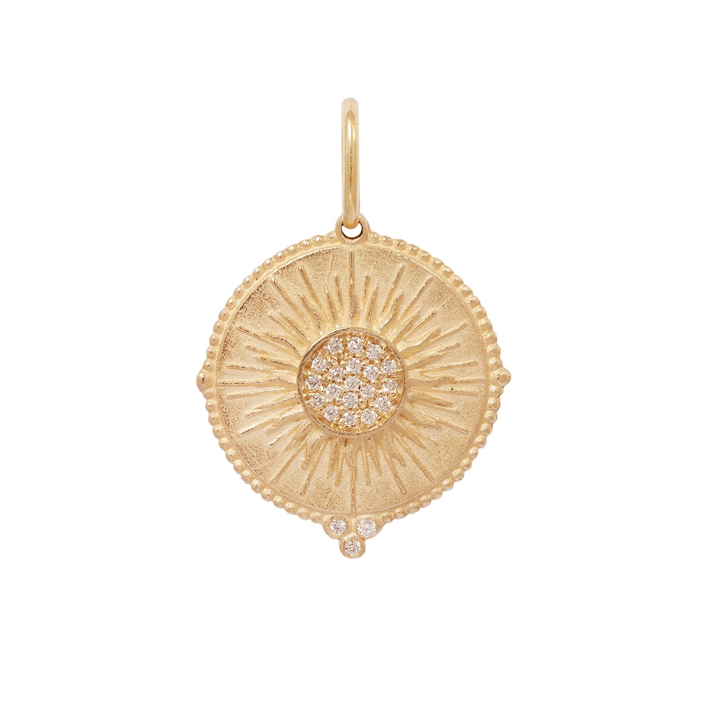 Diamond Sun Charm