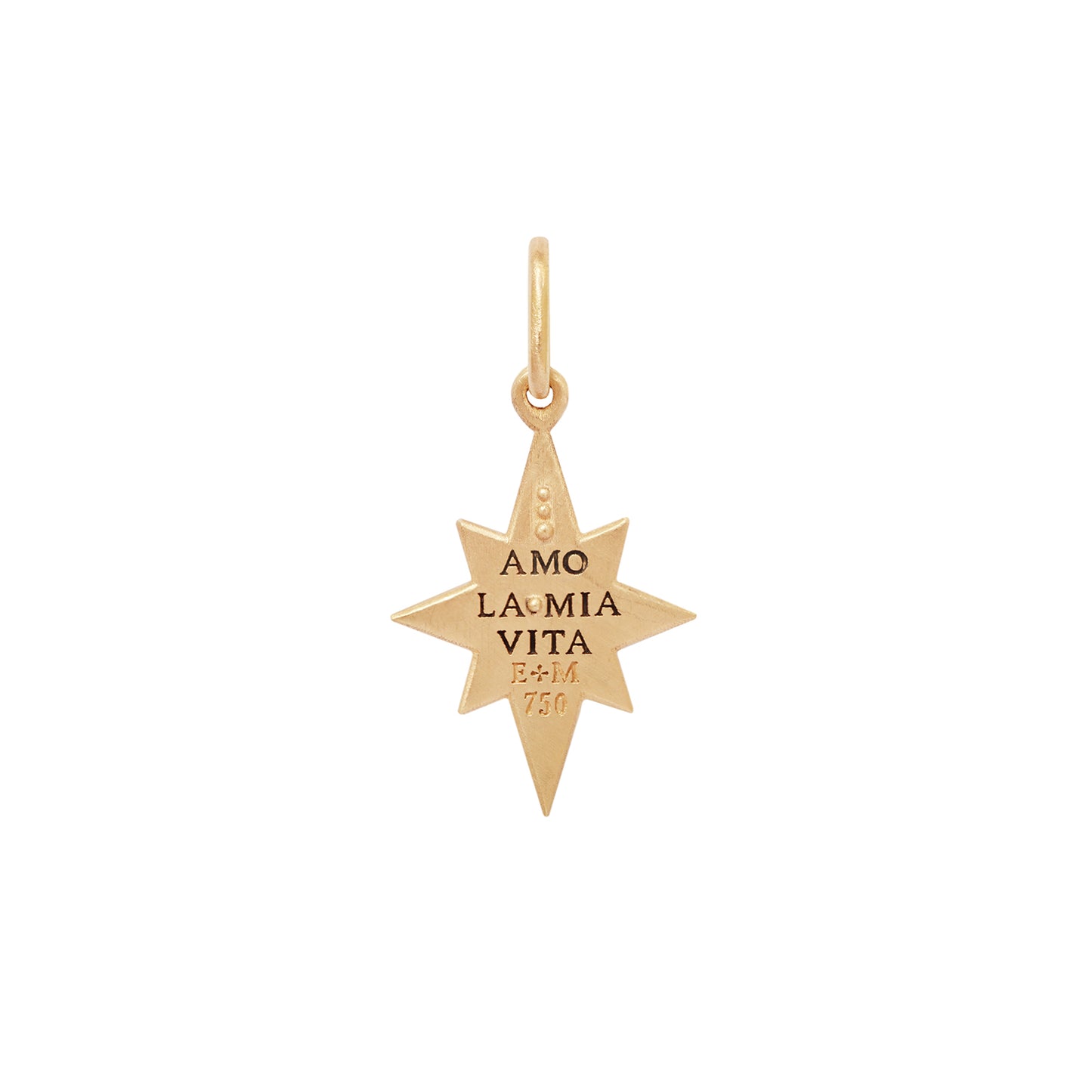 Small Diamond North Star Satin Charm