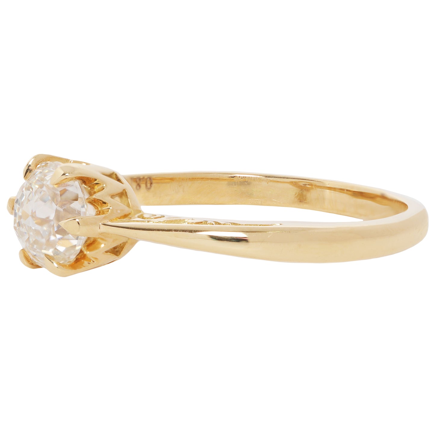 Gleaming Crown Jubilee Solitaire Ring