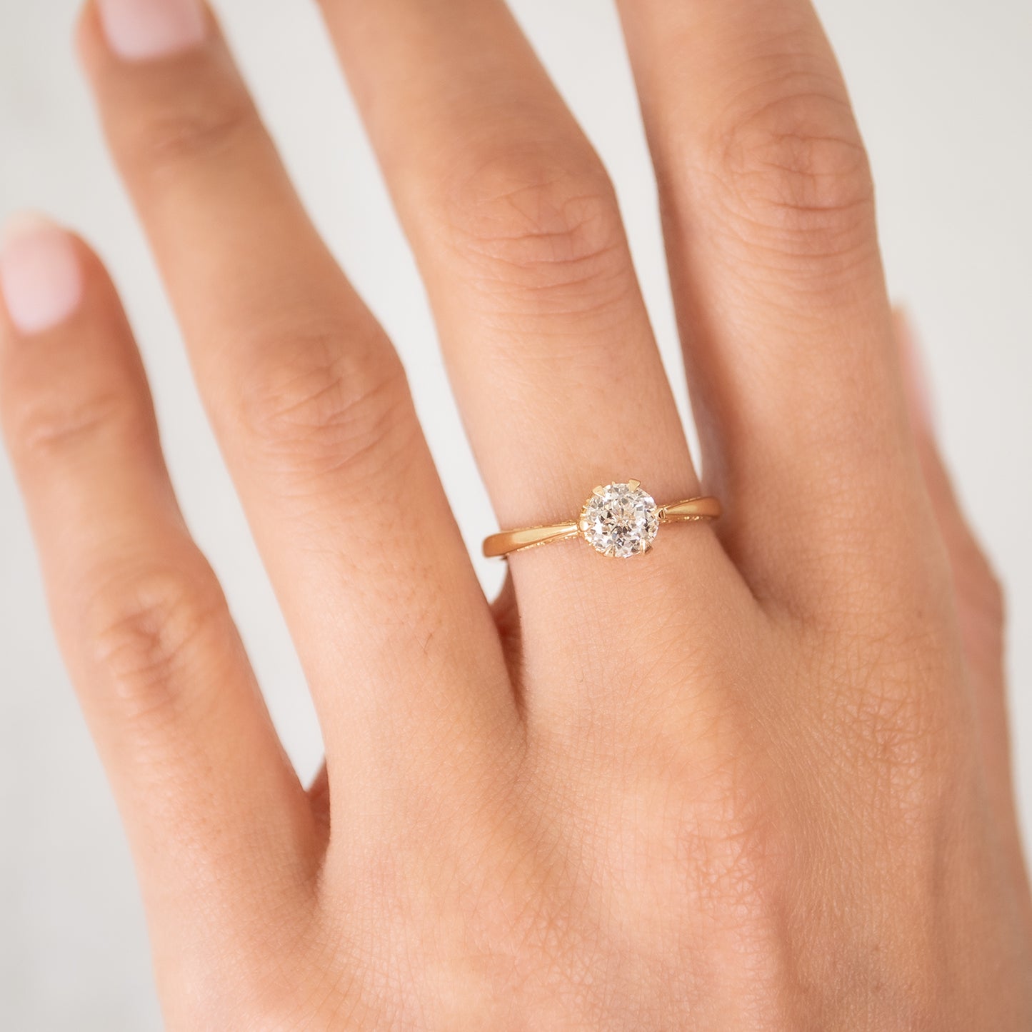 Gleaming Crown Jubilee Solitaire Ring