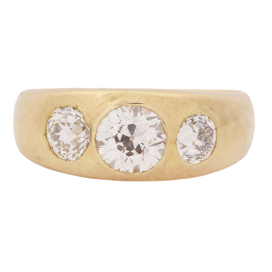 Triple Shine Diamond Ring