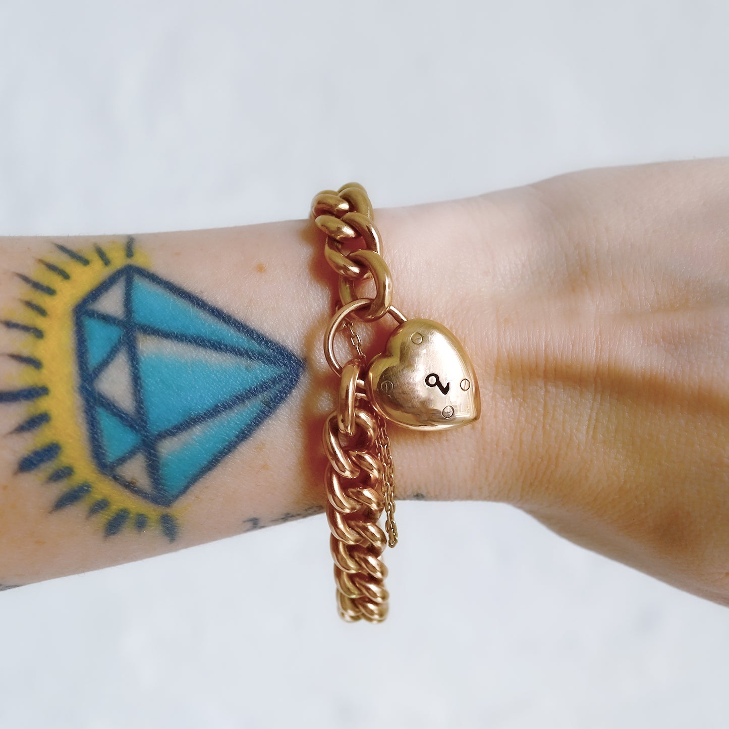 Domed Heart Bracelet