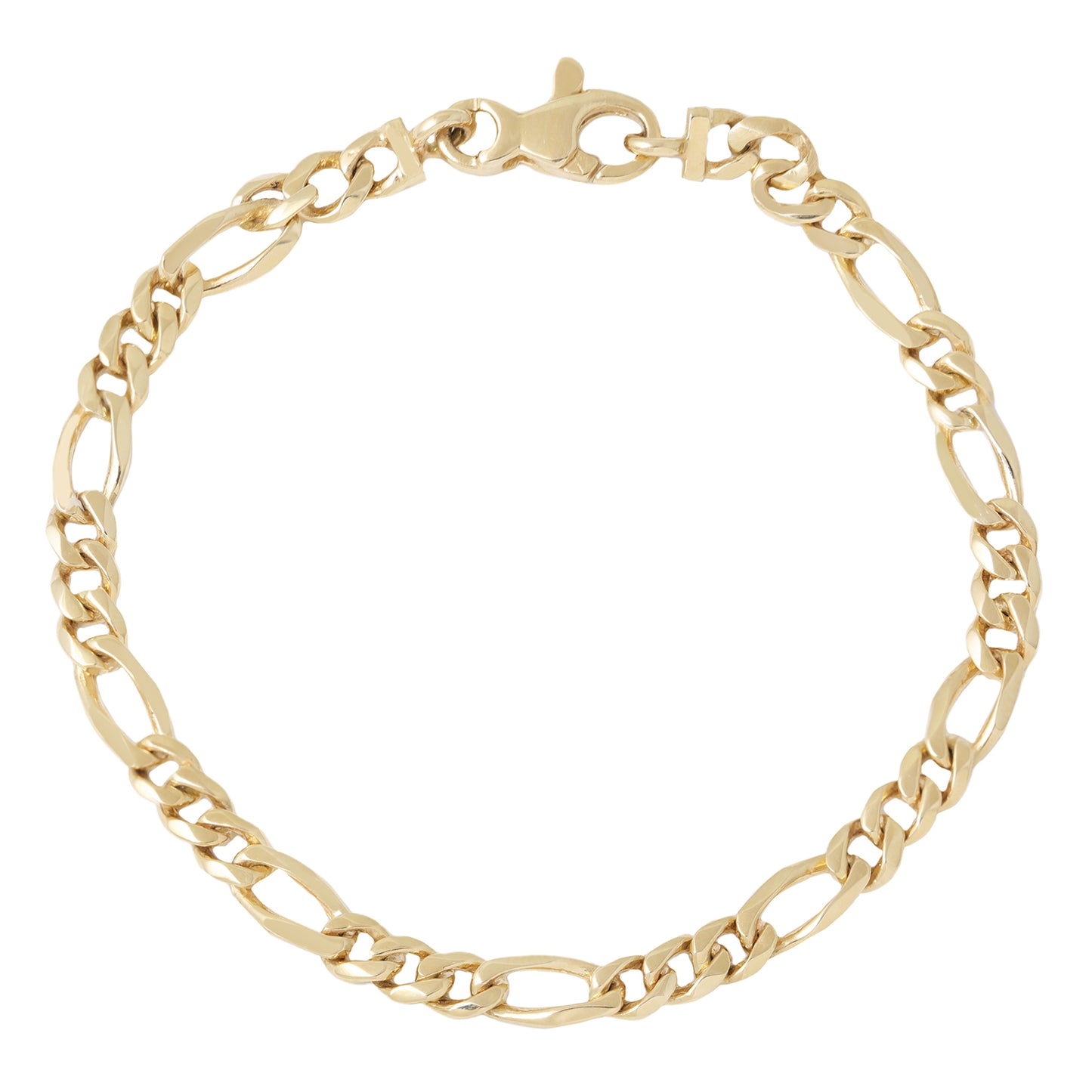 Wide Gold Figaro Bracelet