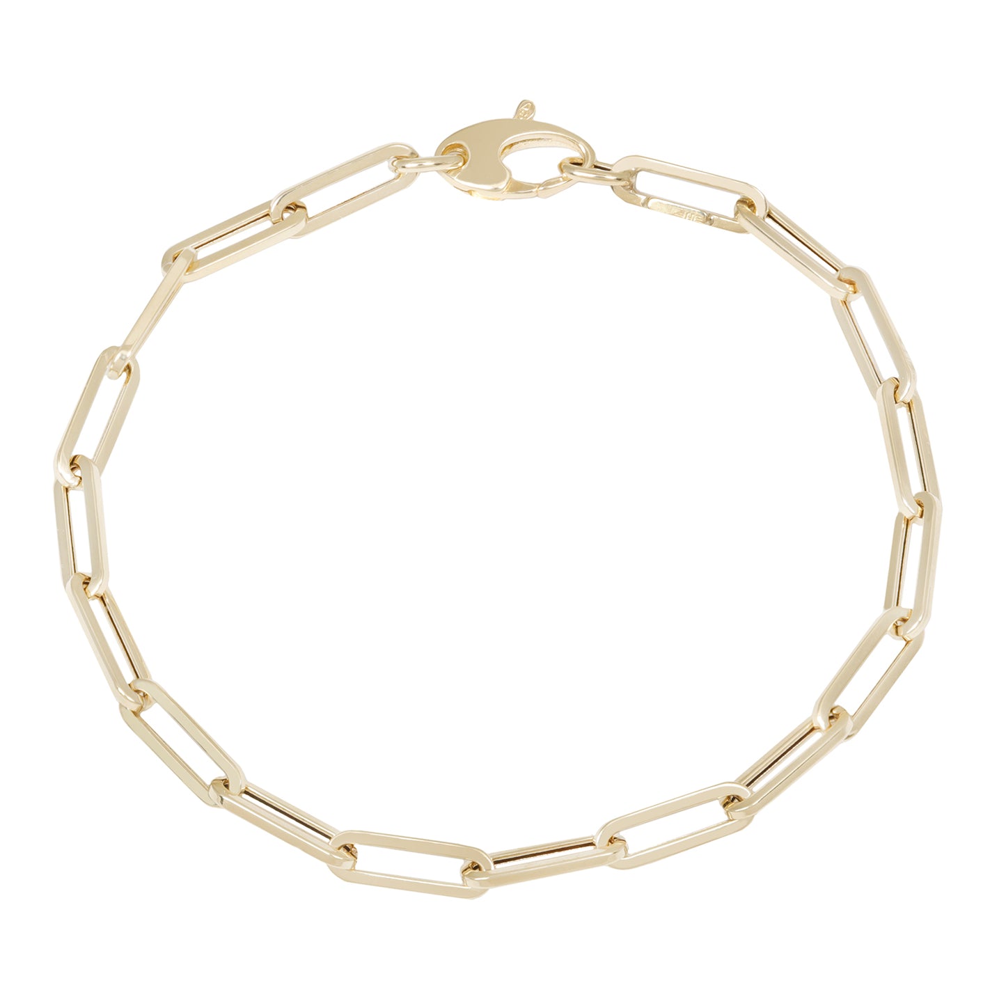 Golden Horizon Paperclip Bracelet