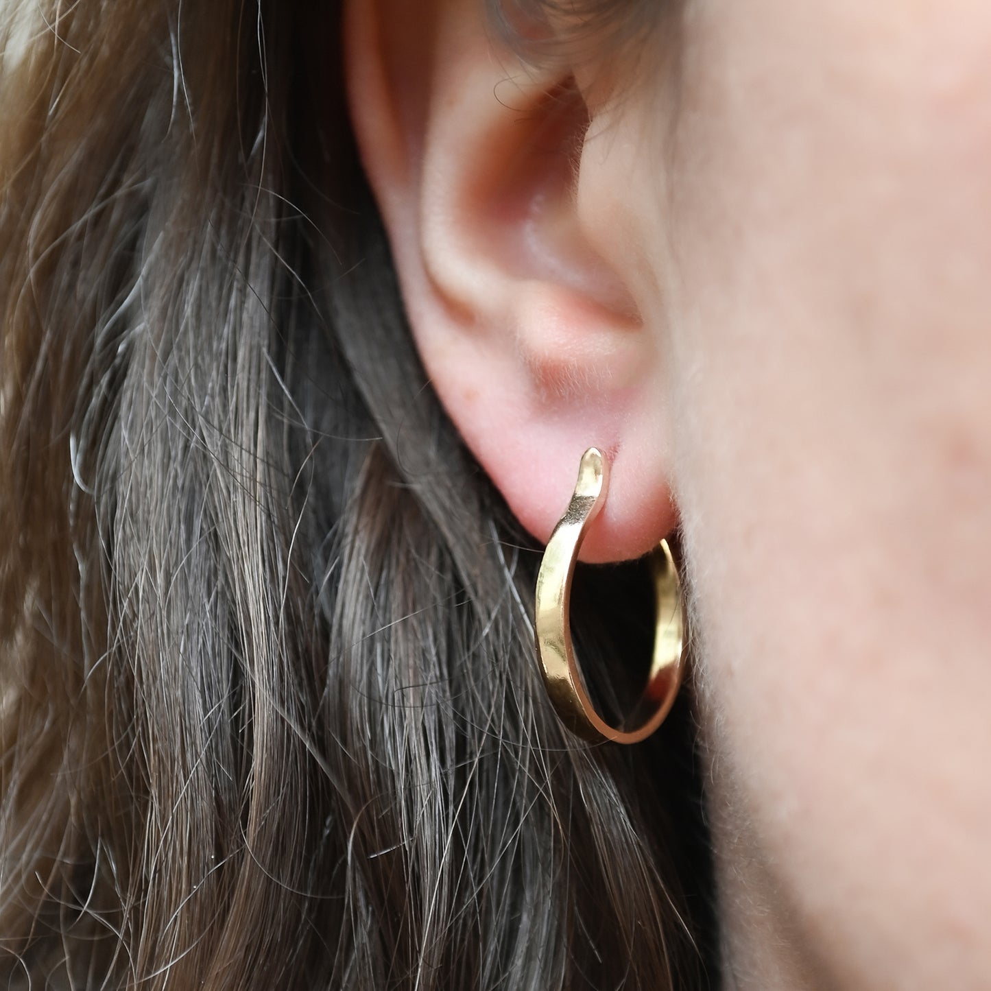 Small Plain Gold Hoops