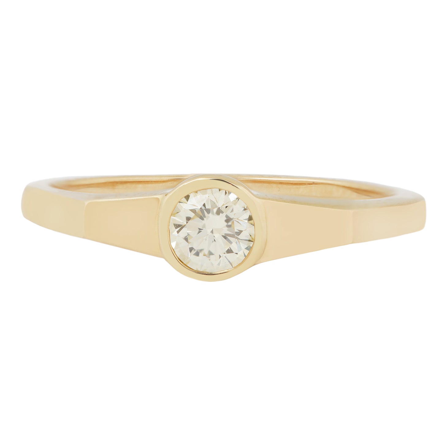 Yellow Diamond Eclipse Ring