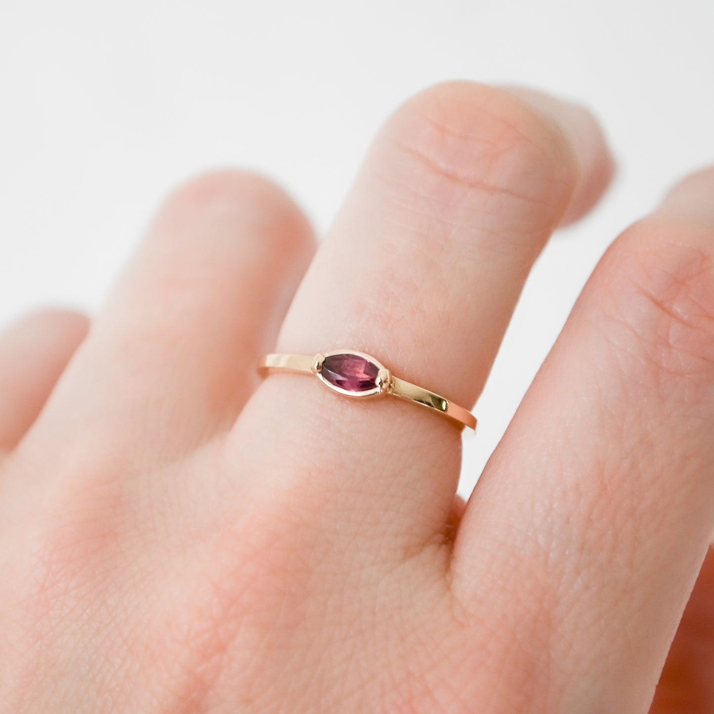 Garnet Marquise Ring