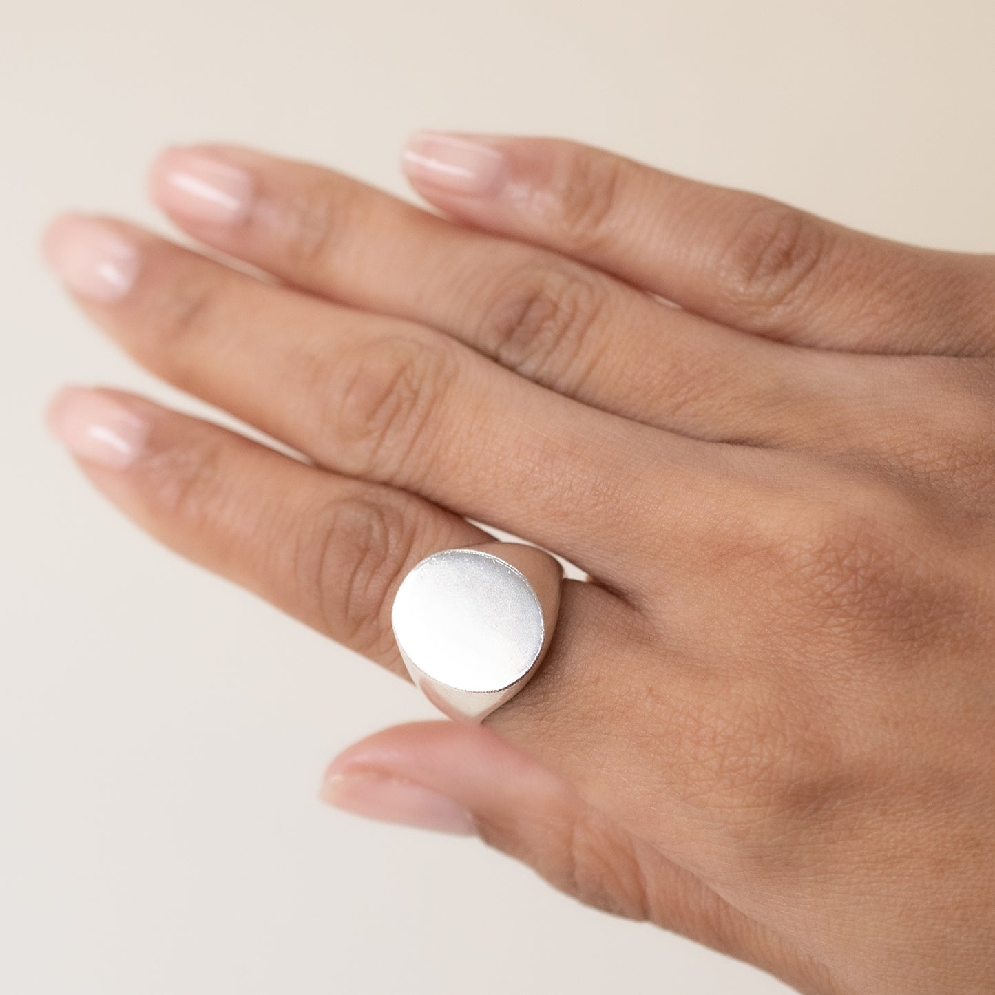 Silver Oval Signet