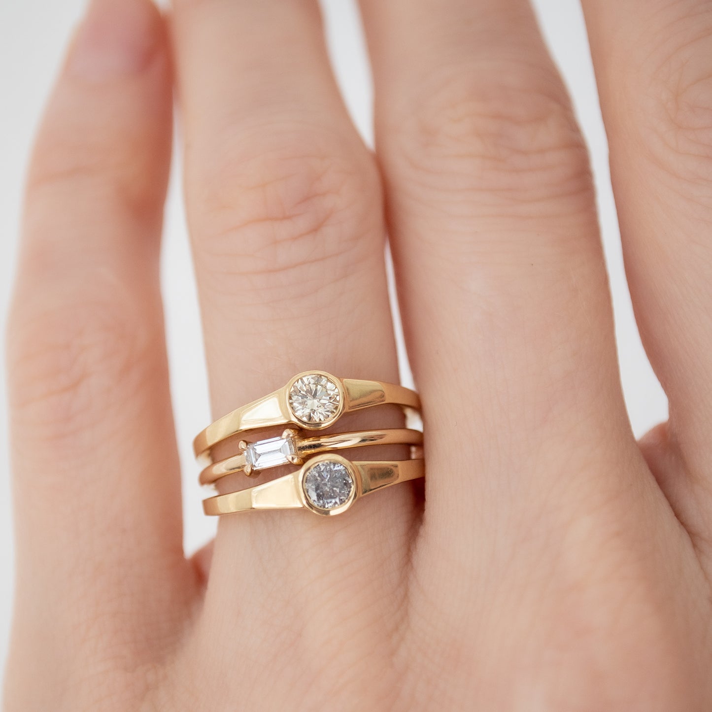 Yellow Diamond Eclipse Ring