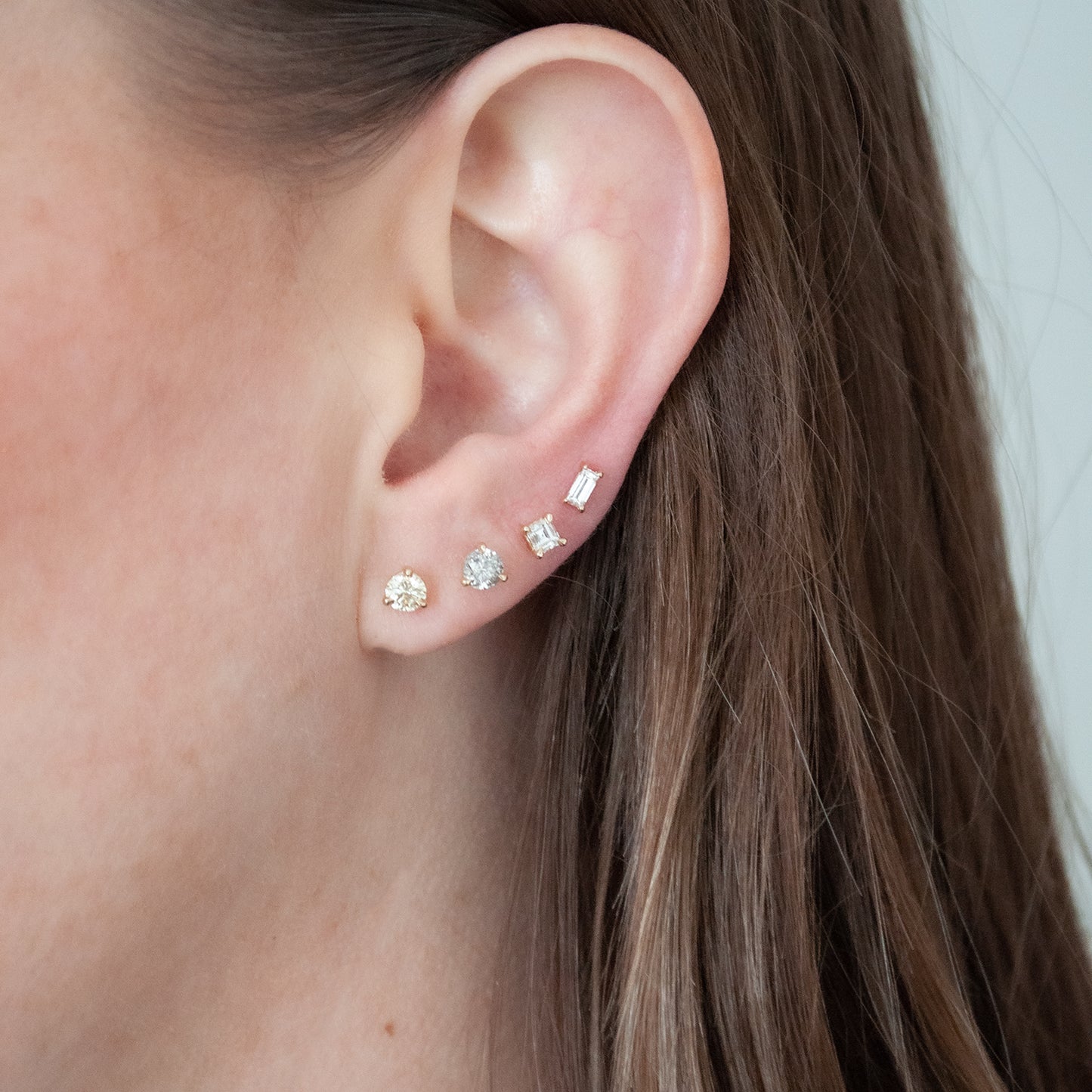 Carré Diamond Studs