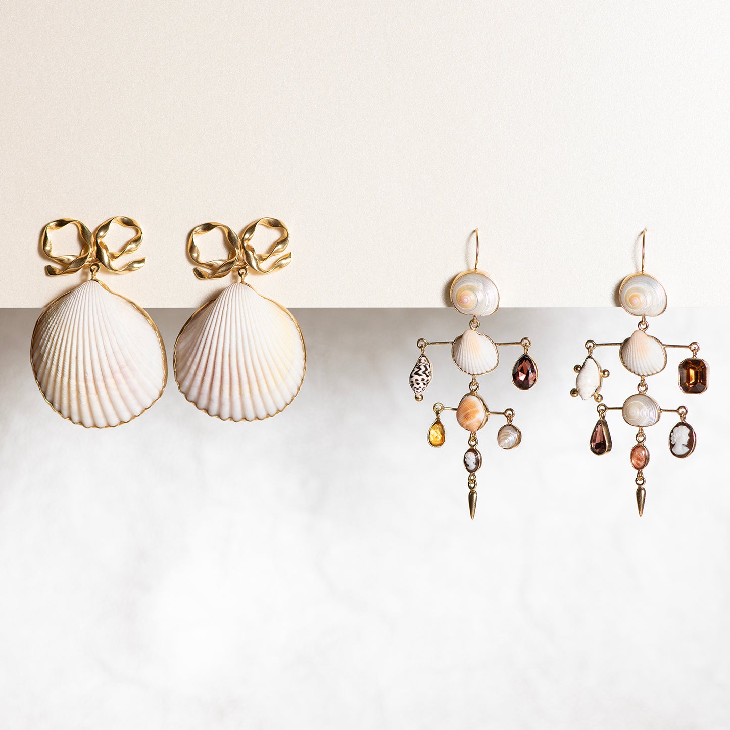 Layered Victorian Drop Earrings