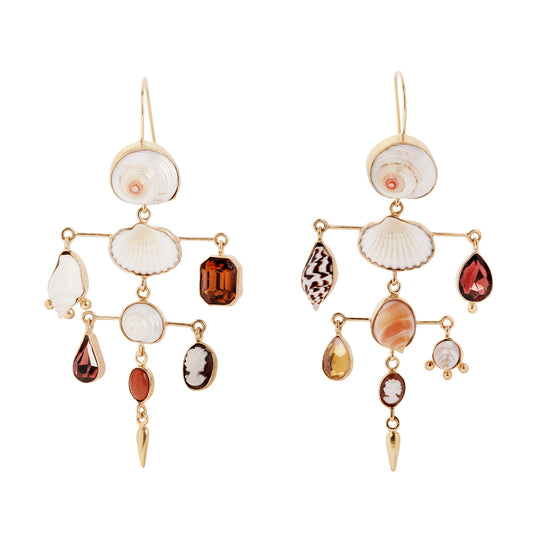 Layered Victorian Drop Earrings