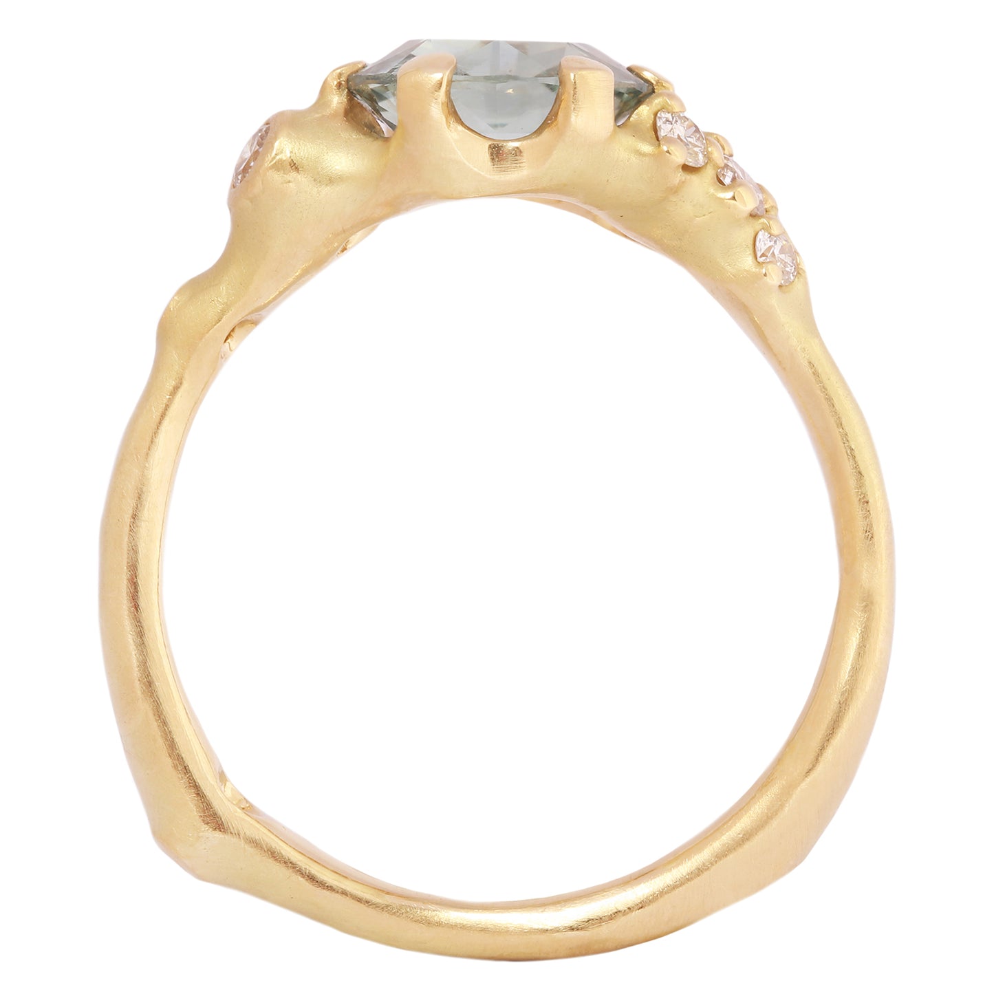 Montana Sapphire Tideworn Cluster Ring