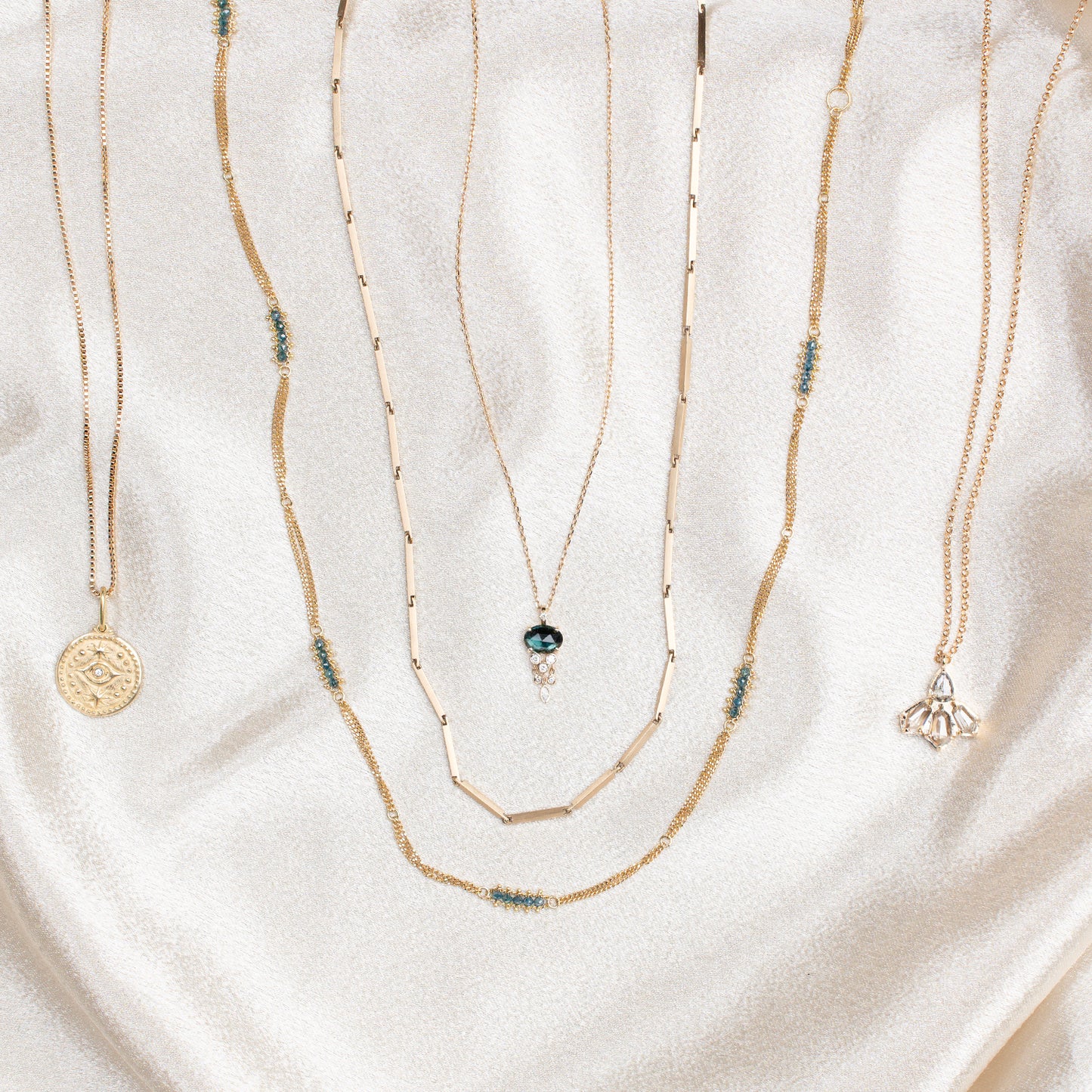 Evil Eye & Hamsa Gold Charm