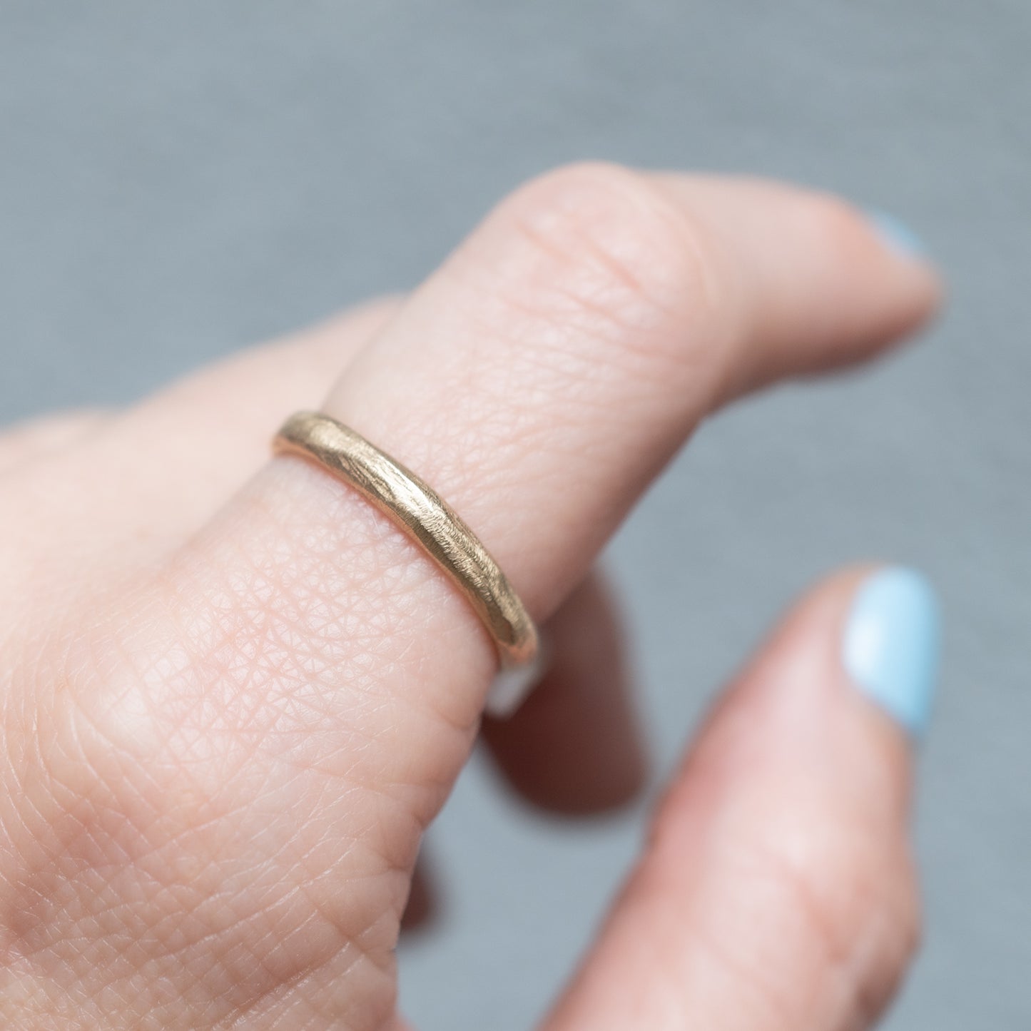 Noemi Carved Stacking Ring