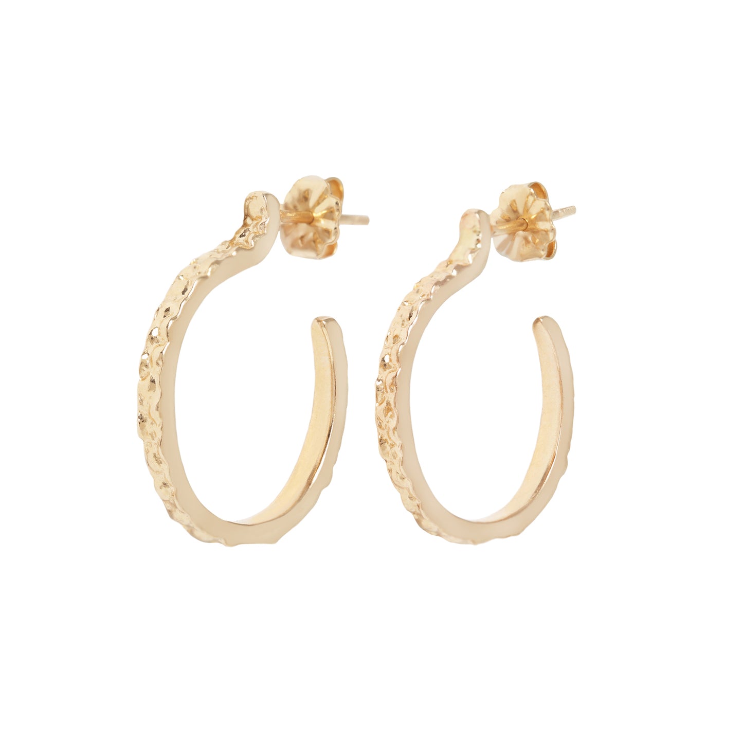 Small Gold Stingray Hoops