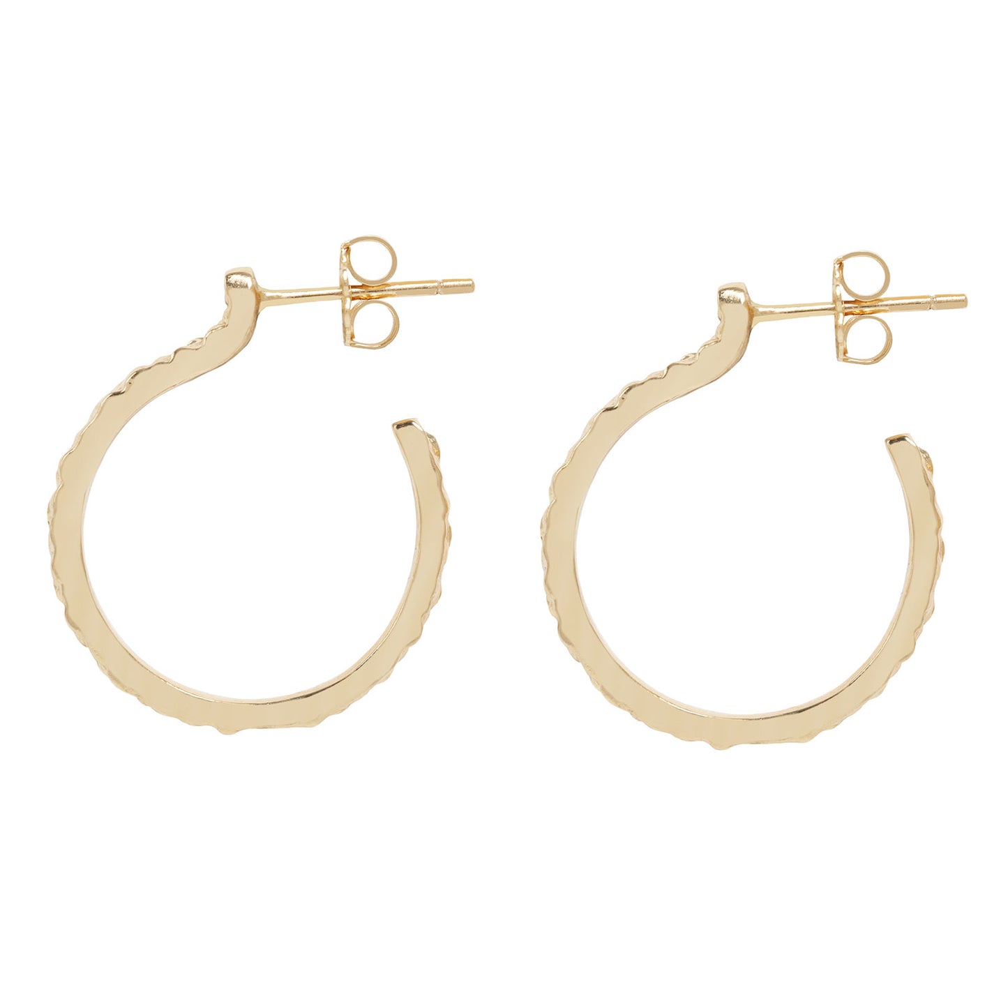 Small Gold Stingray Hoops
