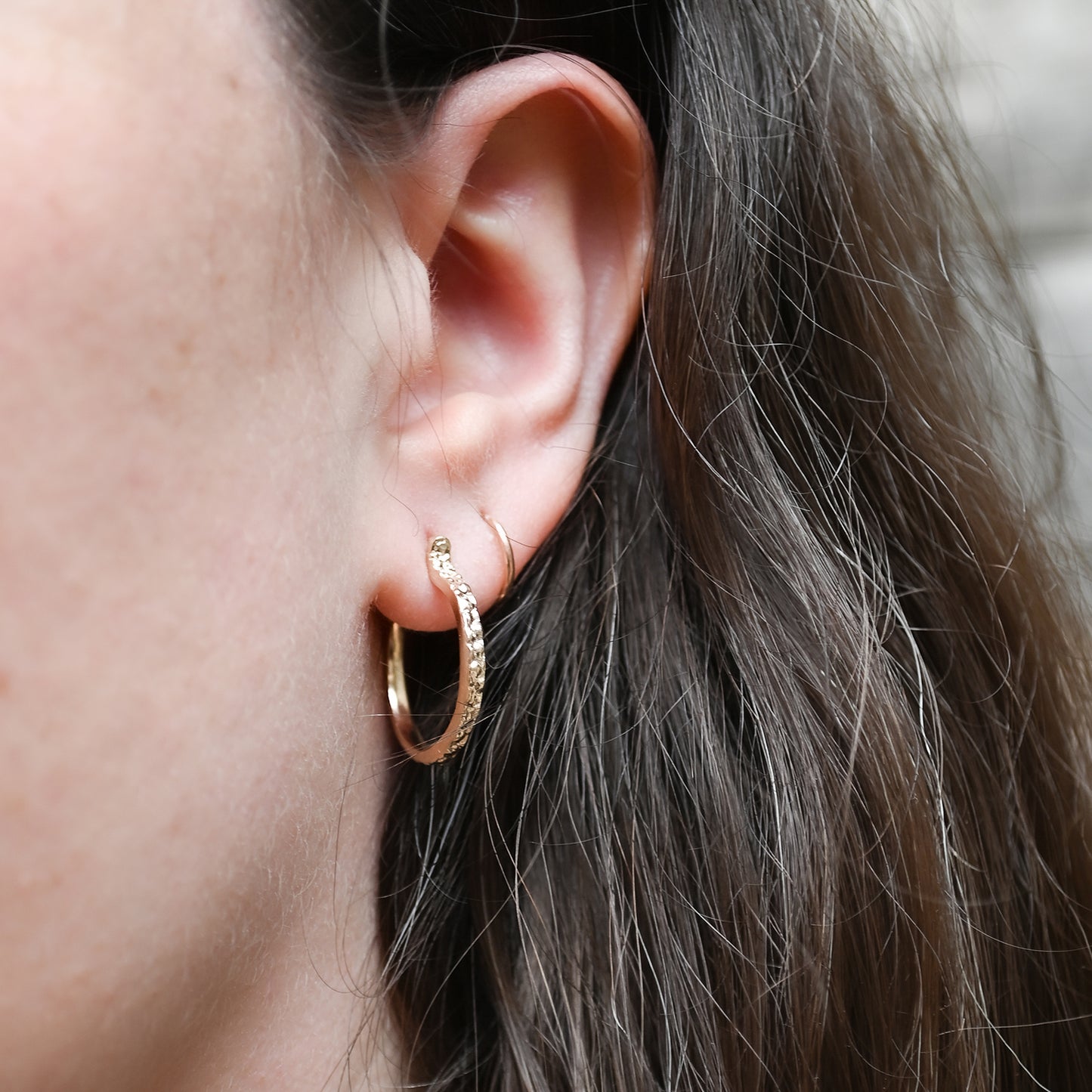 Small Gold Stingray Hoops