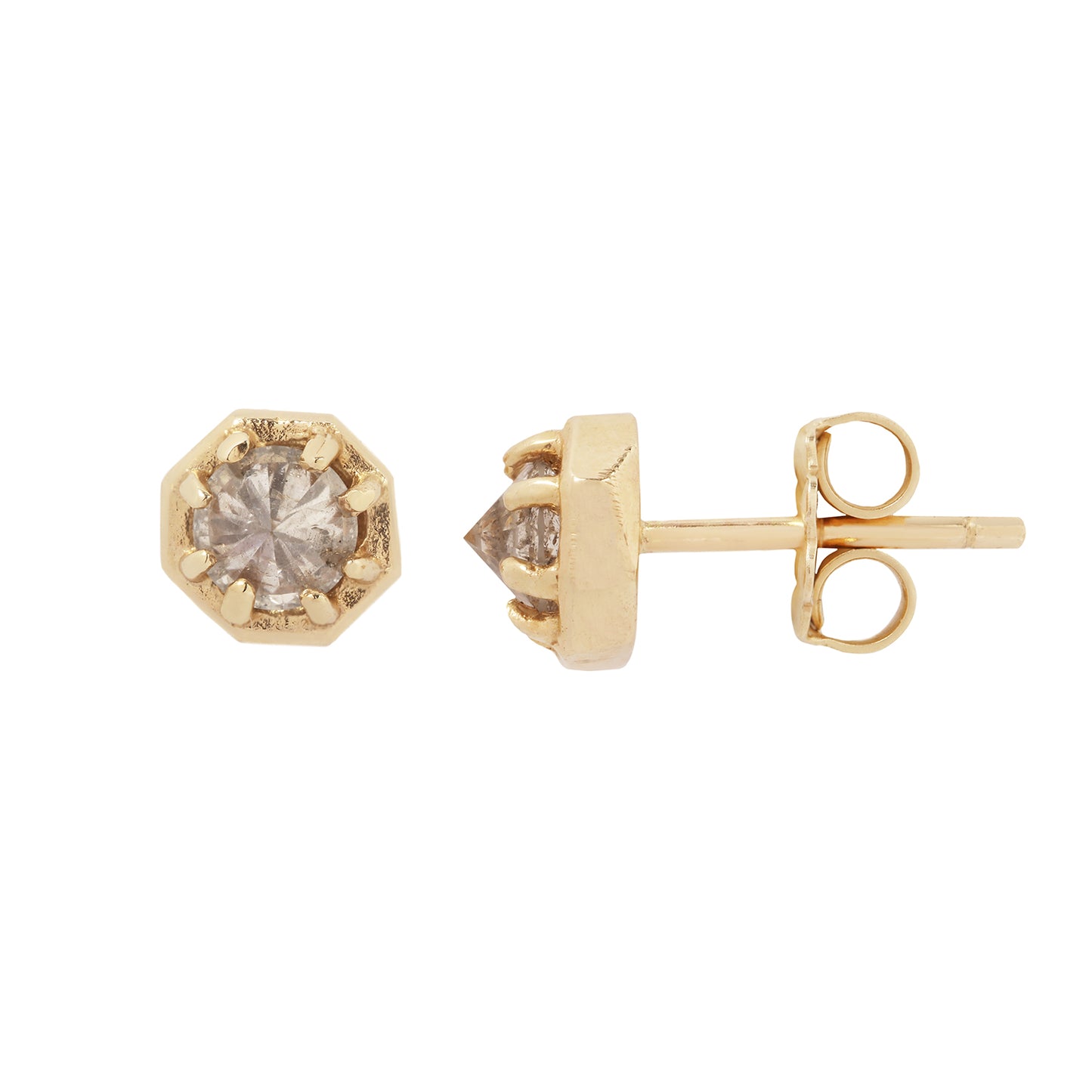 Tiny Point Up Diamond Studs