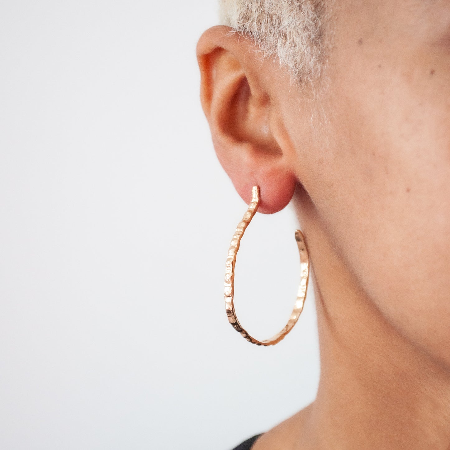 Thin Gold Urchin Hoops