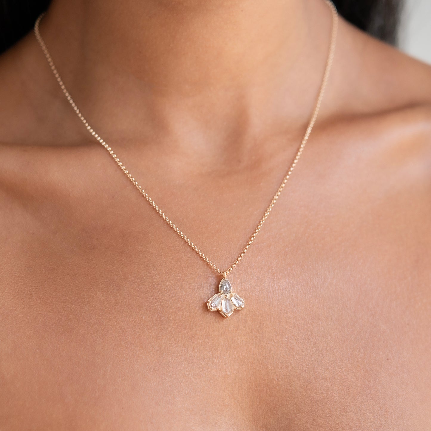 Desert Flower Diamond Necklace