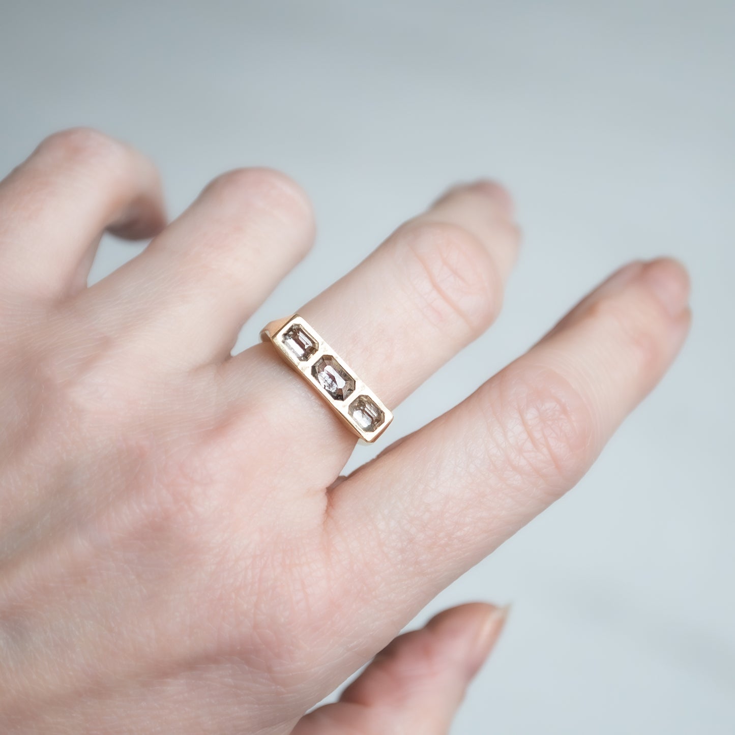 Flat Dunes Guardian Bar Ring