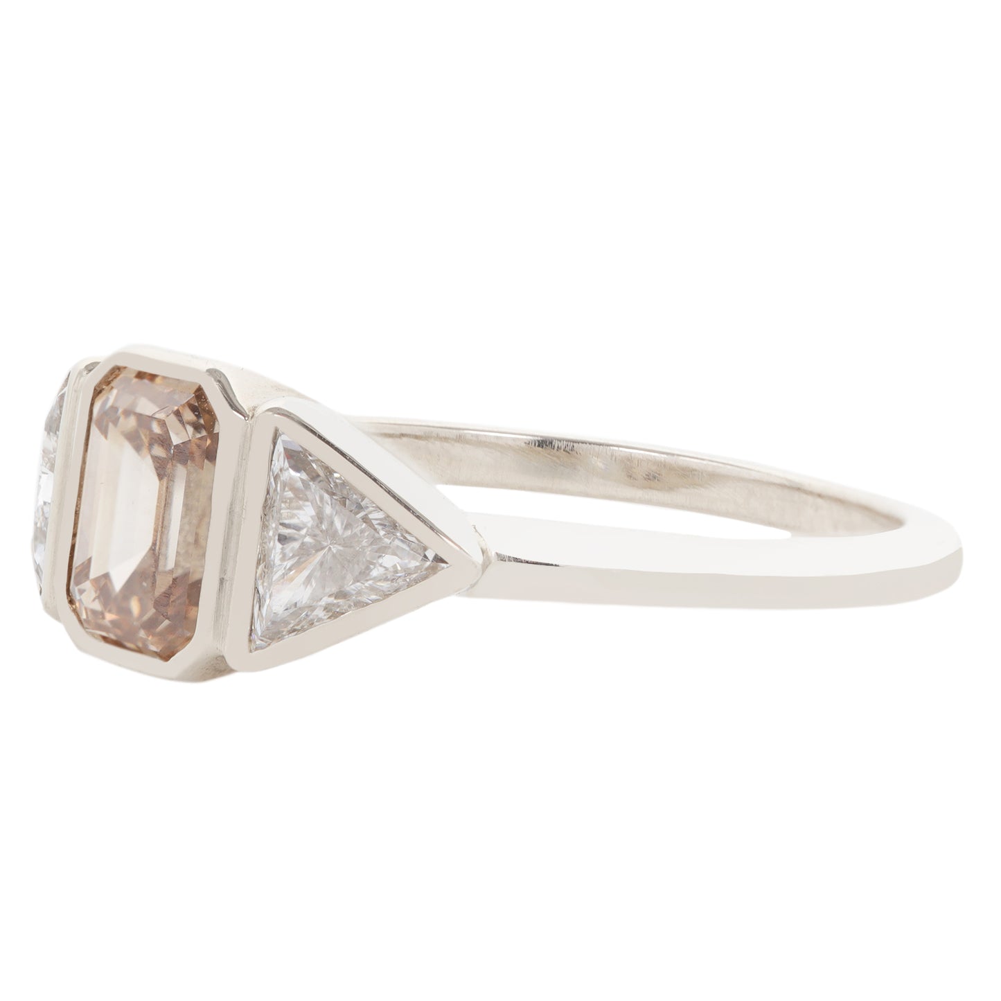 Champagne Trio Diamond Ring