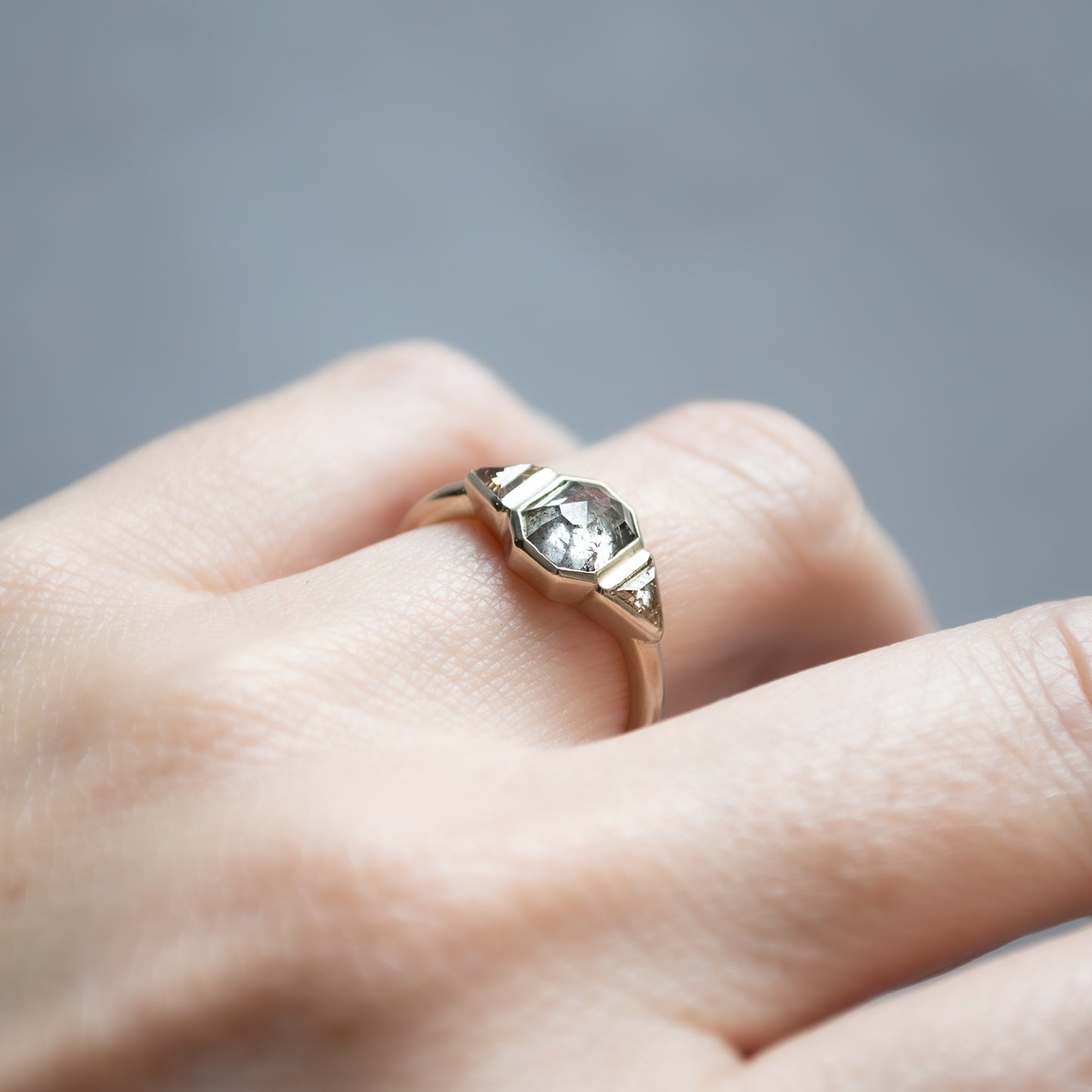 Lunar Trio Diamond Ring