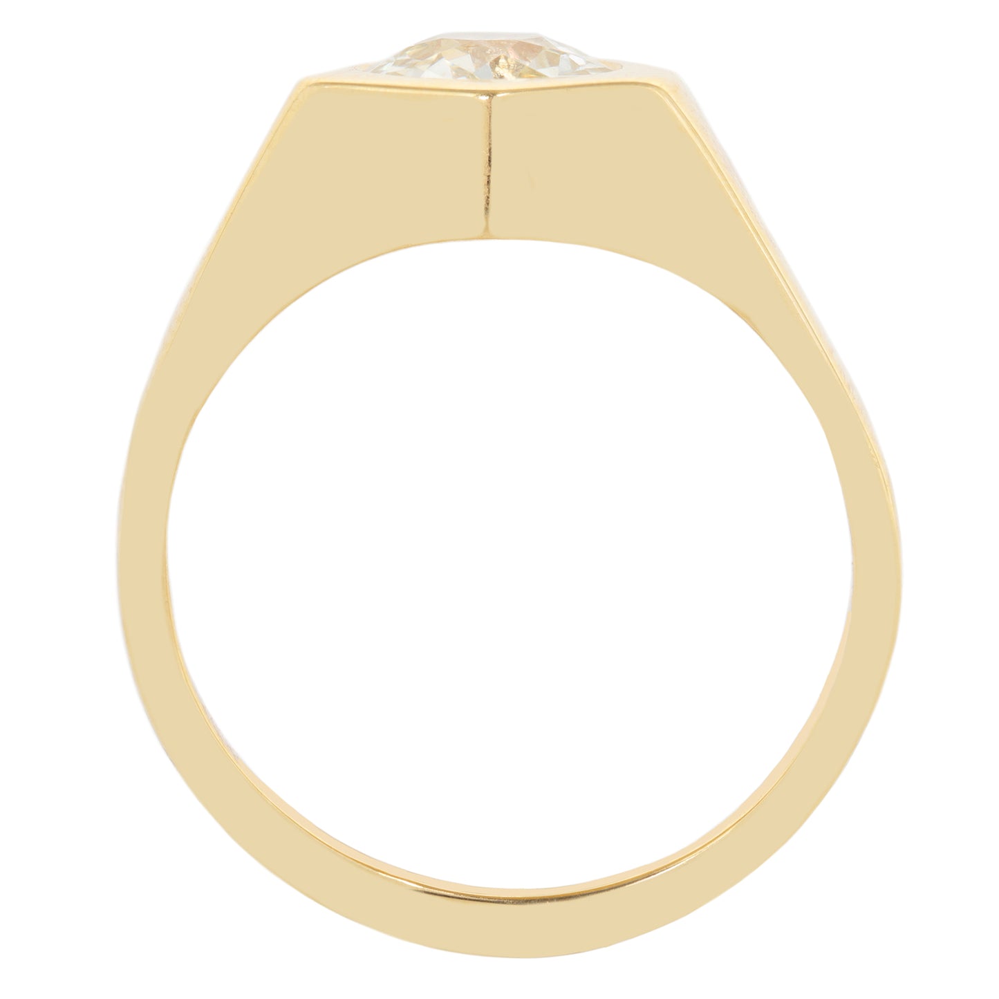 Supernova Diamond Signet Ring