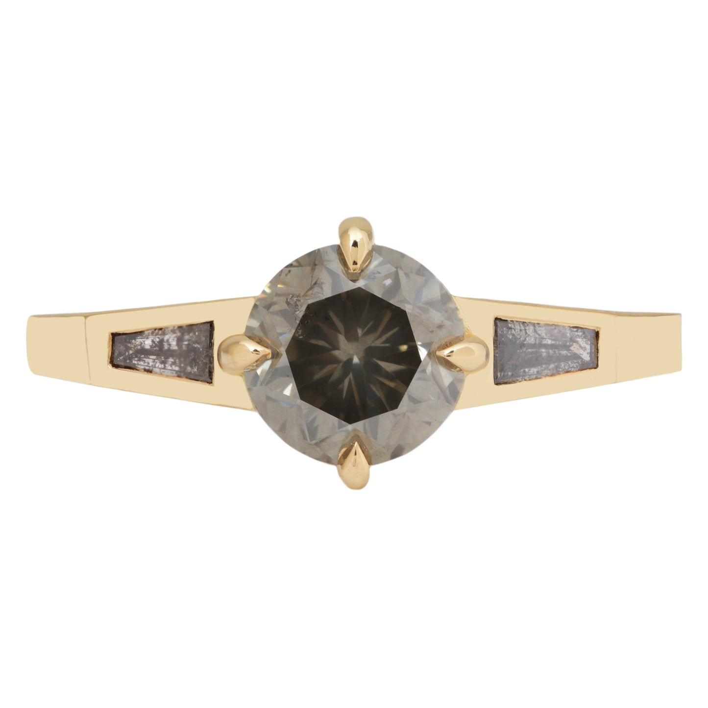 Sage Diamond Tapered Ring