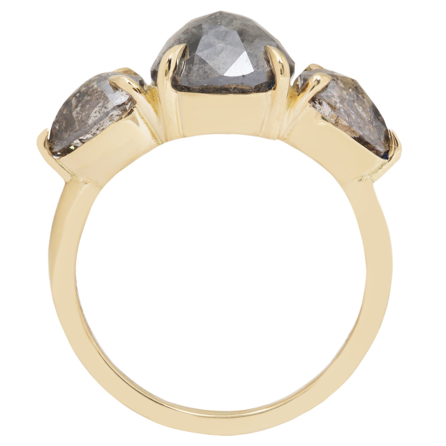 Speckled Lunar Diamond Ring