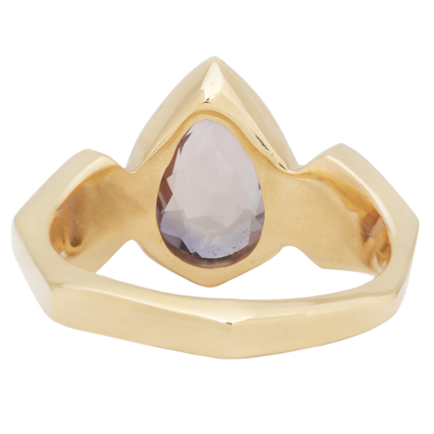 Mauve Sapphire Lighthouse Ring