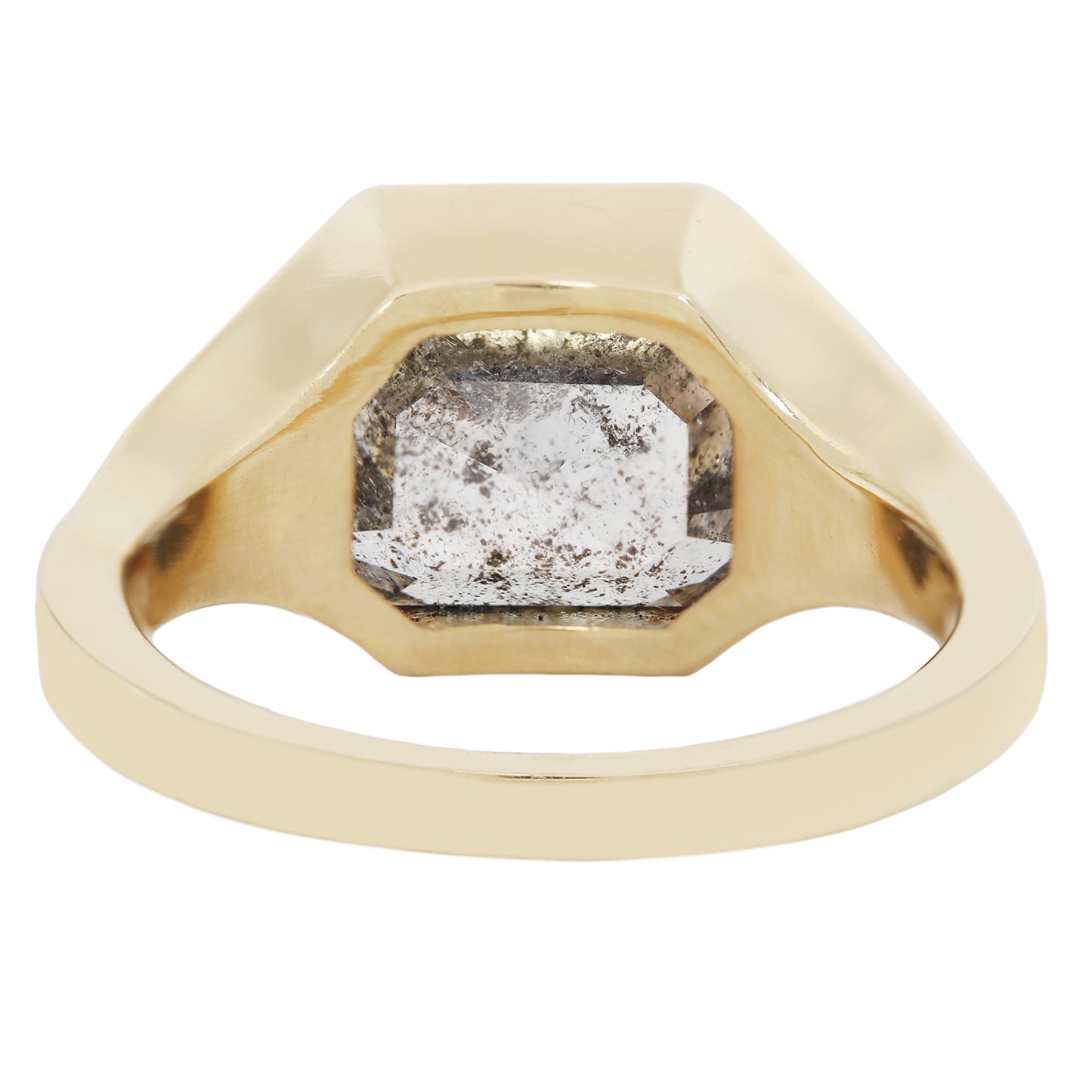 Moon Dust Diamond Signet Ring