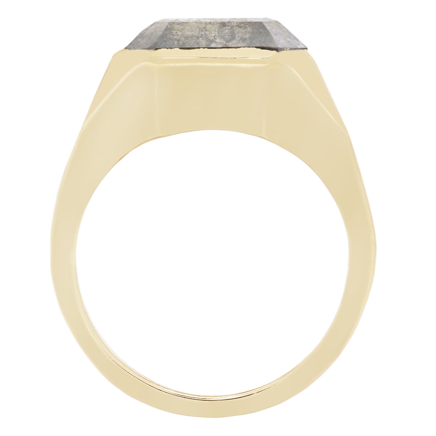 Moon Dust Diamond Signet Ring