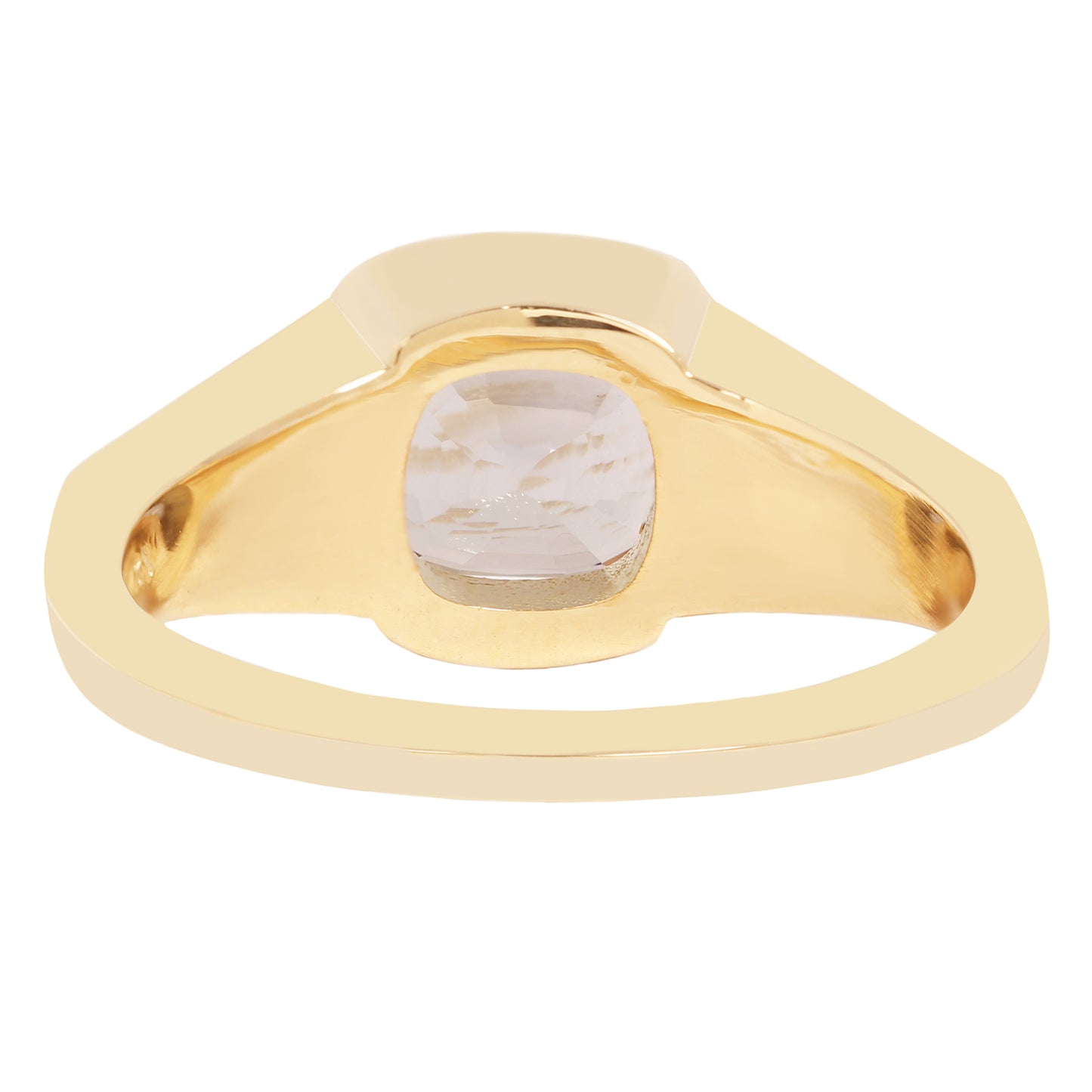 Lauren Wolf - Gold ring with a stone on a white background