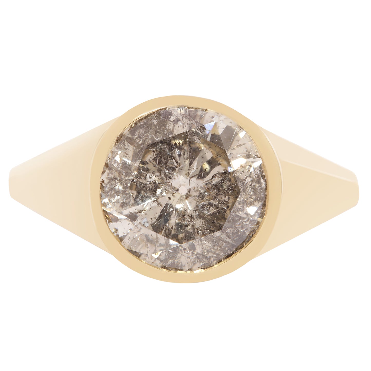 Speckled Moon Signet Ring