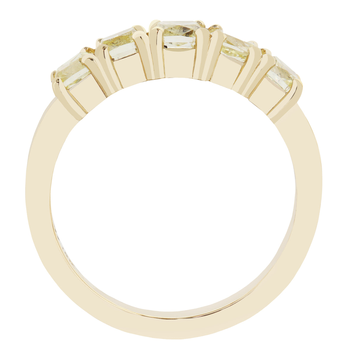 Golden Radiance Diamond Band